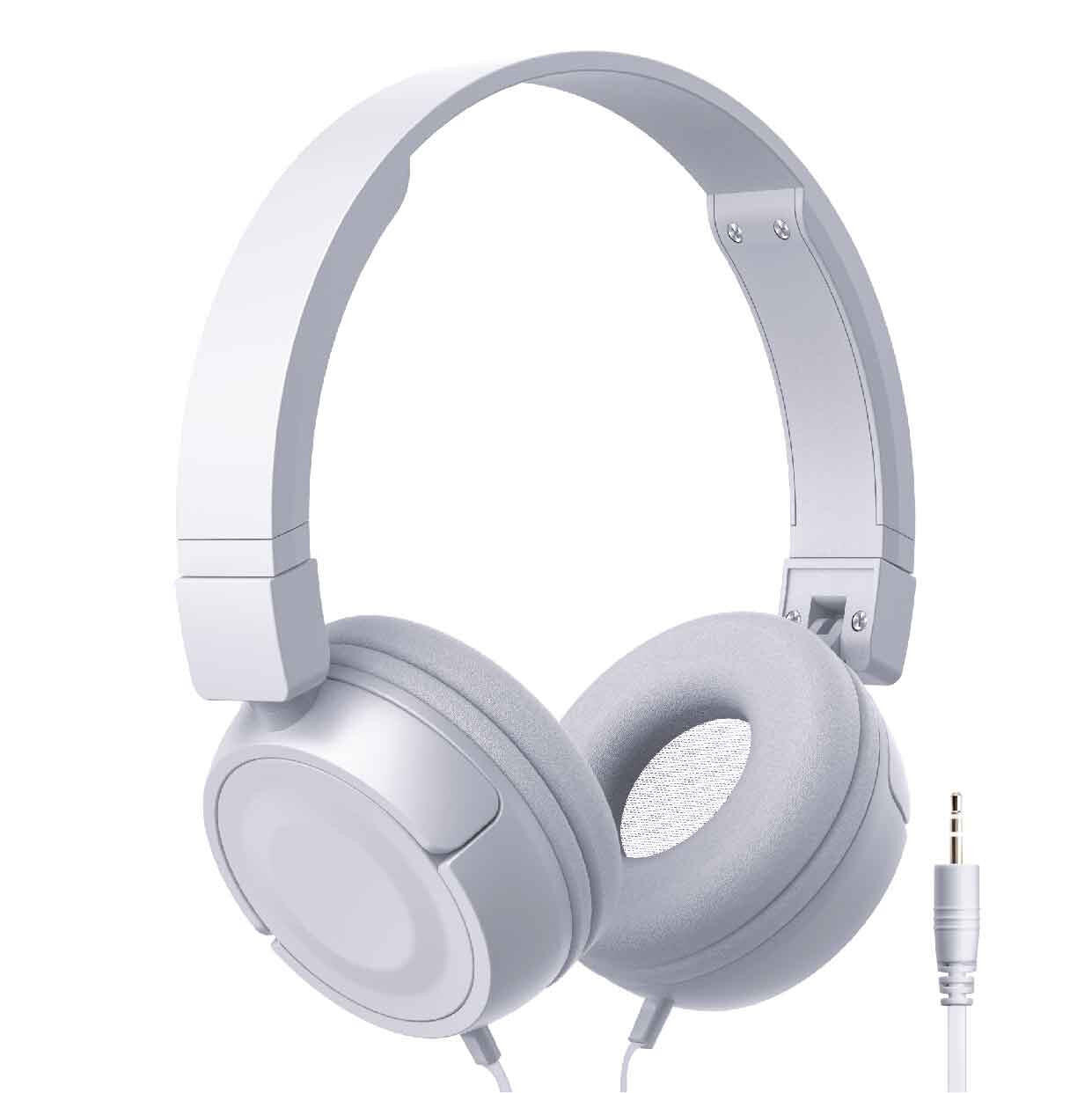 Laser Wired On-Ear Headphones (Gray)