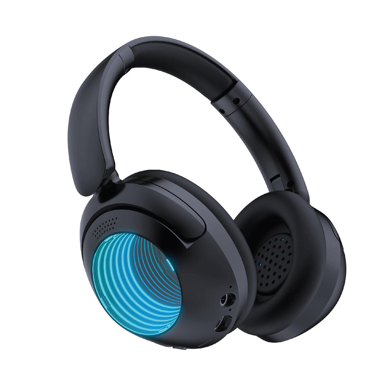 Laser Infinity Light Bluetooth Headphones with RGB (Black)