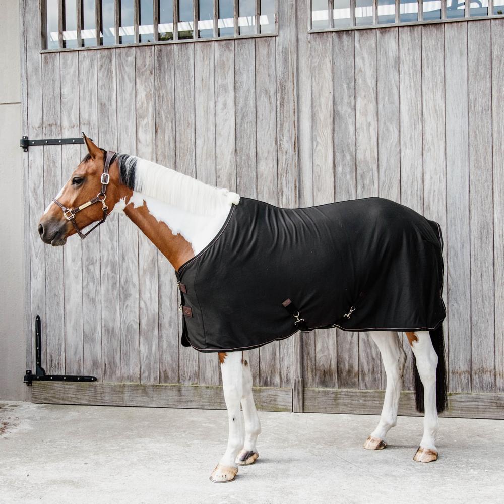 Surcingle Quality Horse Products Noir Rembourrage Polaire Blanc – Taille Cheval – Neuf
