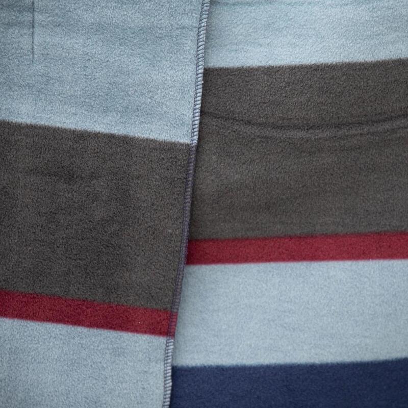 Kentucky Heavy Fleecedeken Paardendeken Square Stripes Blauw -