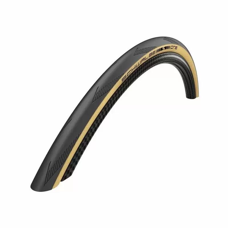 One Tubeless Easy All-round Road Bike Tire 700X28C Black/Yellow