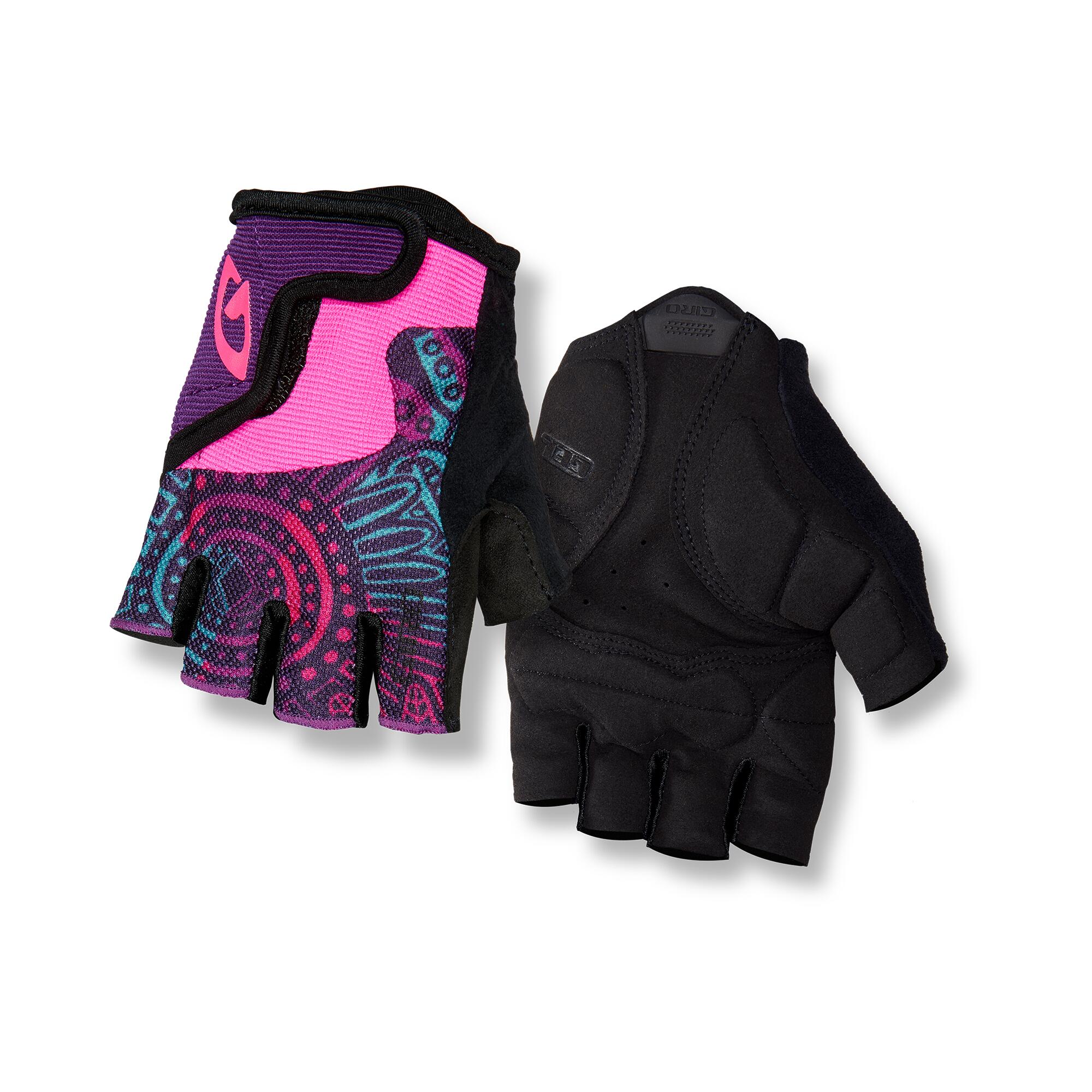 Dětské Cyklistické Rukavice Giro DND Jr II Screaming Teal/Neon Pink