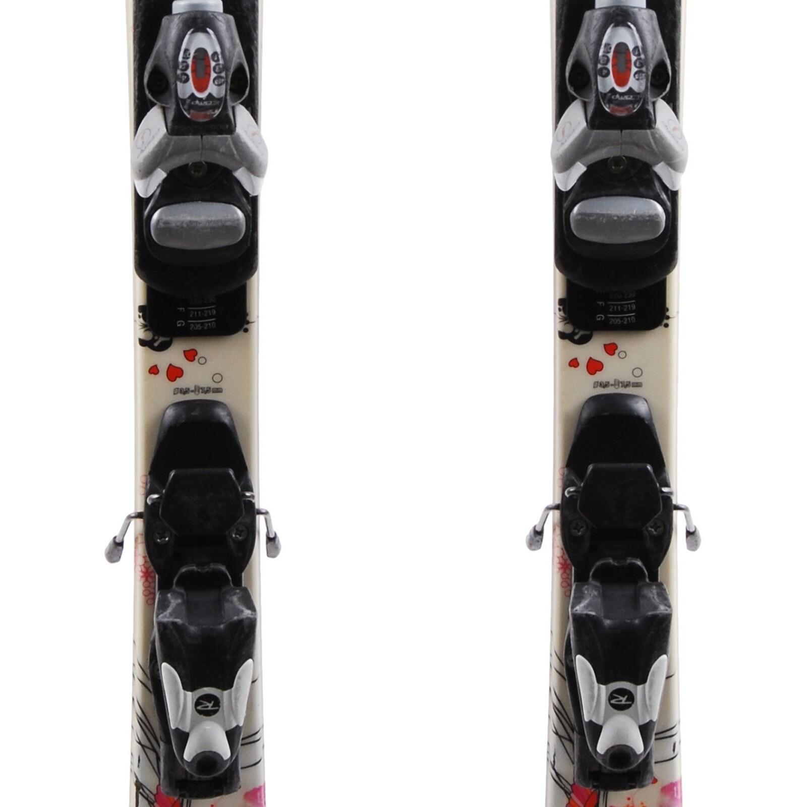 RECONDITIONNE - Ski Junior Rossignol Fun Girl + Fixations 3/4