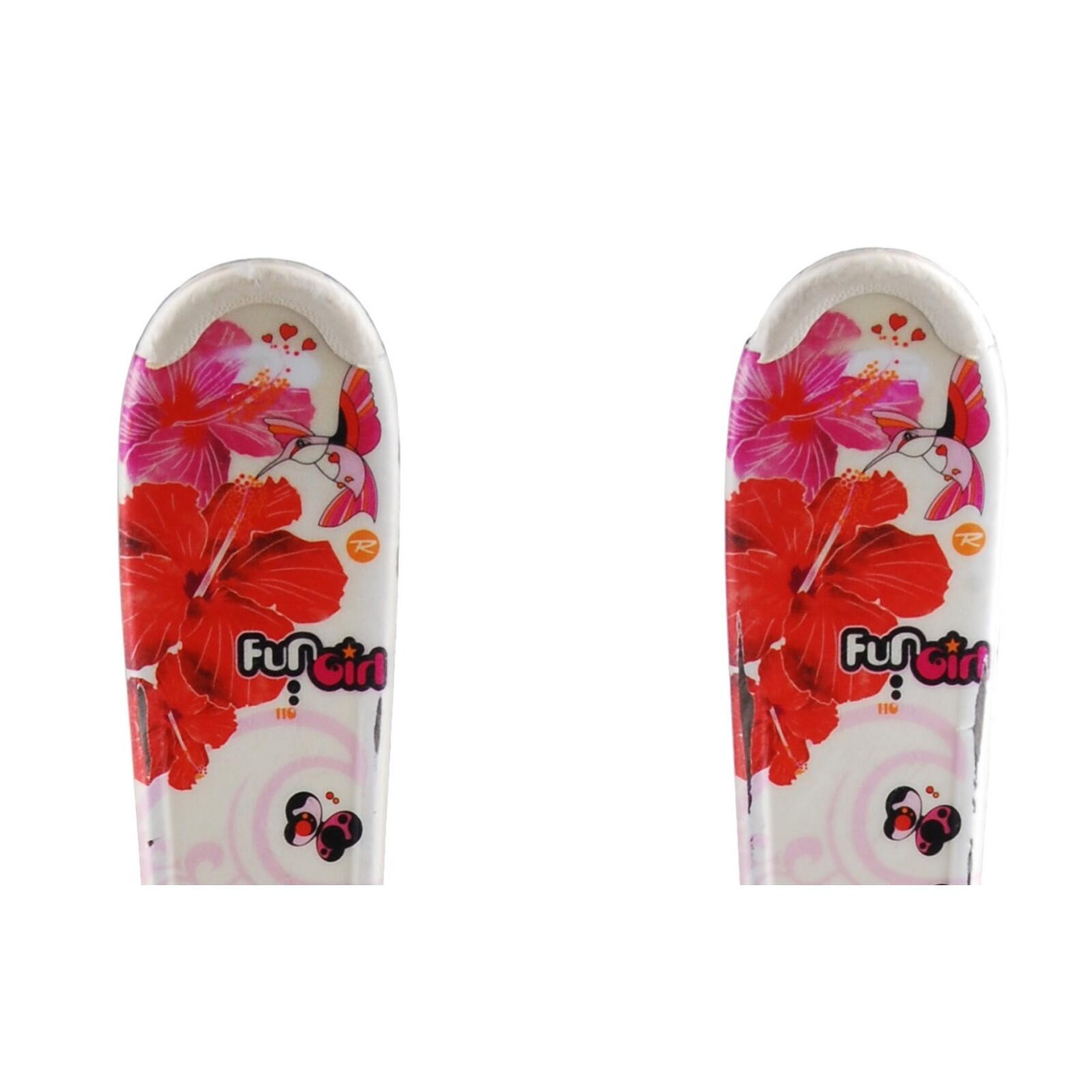 RECONDITIONNE - Ski Junior Rossignol Fun Girl + Fixations 2/4
