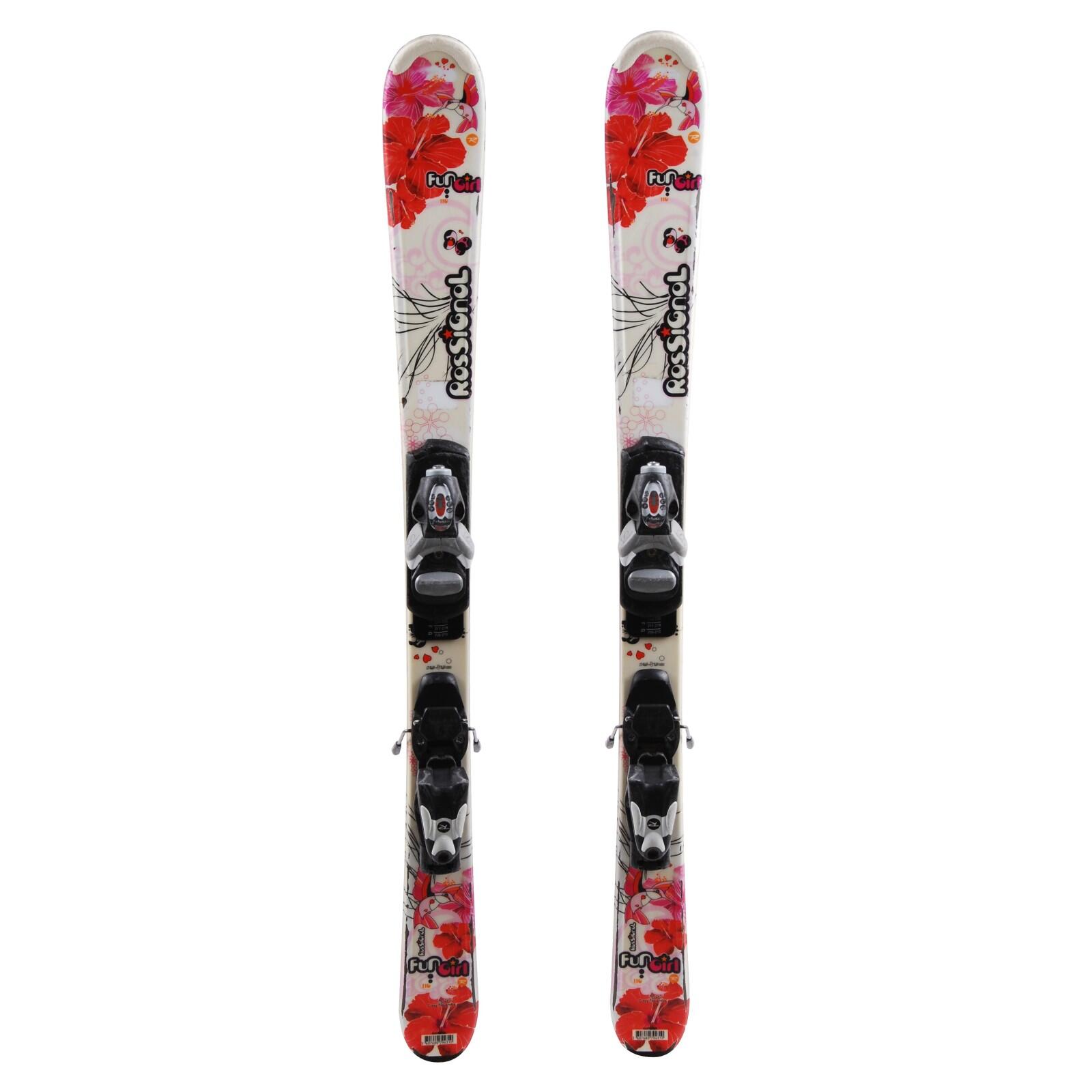 ROSSIGNOL RECONDITIONNE - Ski Junior Rossignol Fun Girl + Fixations