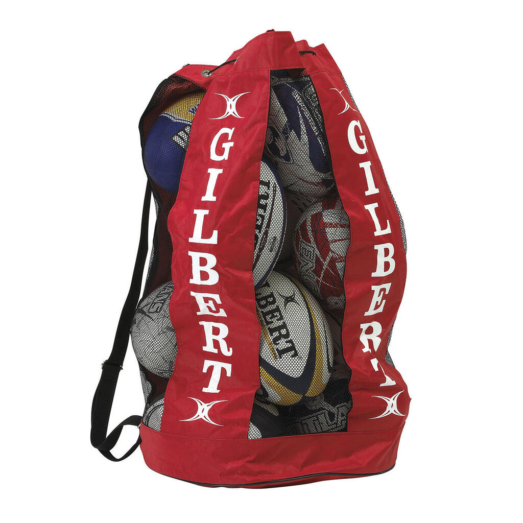 Gilbert Rugby Ball Bag Rouge