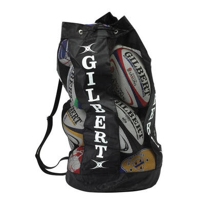 Atmungsaktive Rugby-balltasche Gilbert Schwarz
