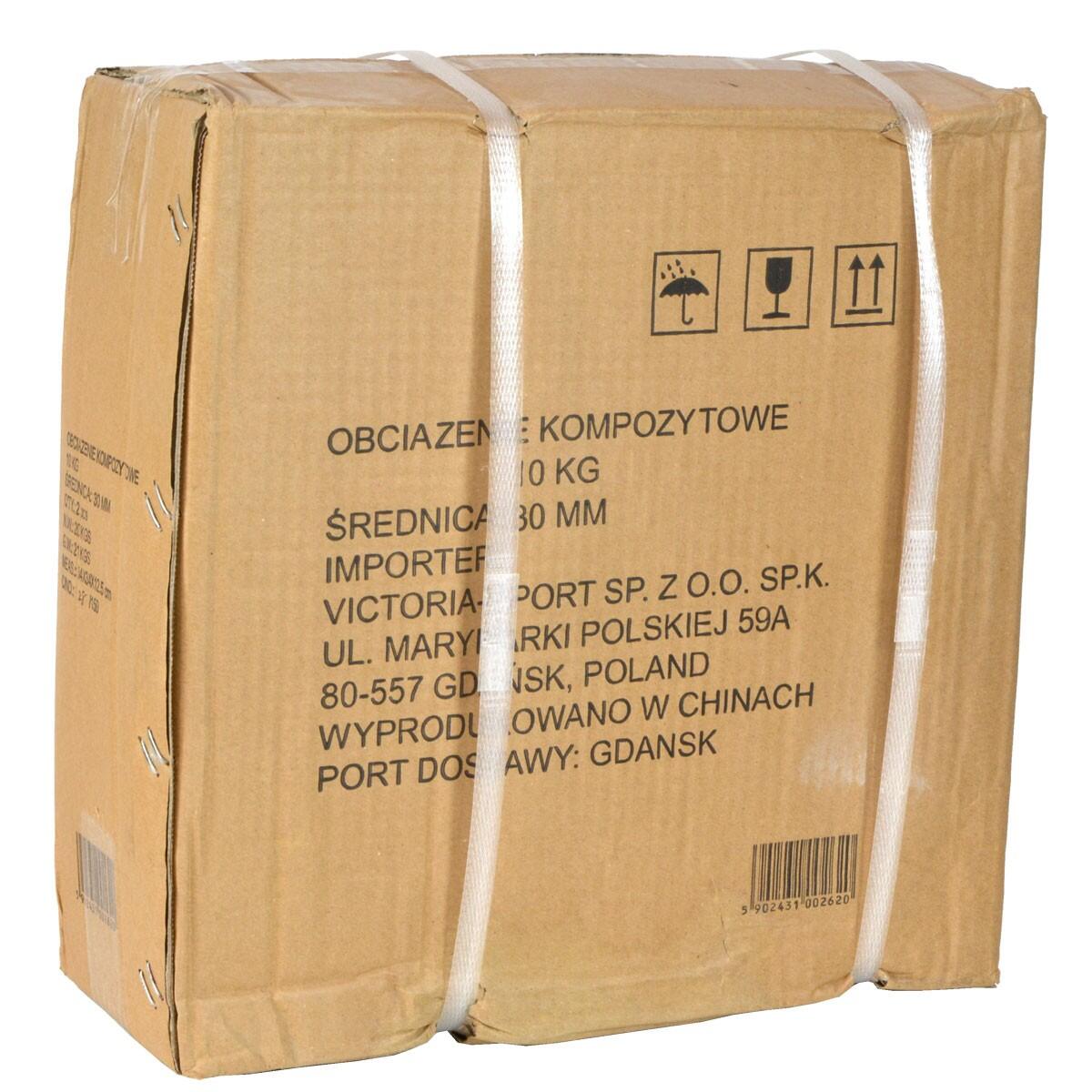 Talerz 10 kg do podnoszenia ciężarów Enero Fit 29,5 mm 5/5