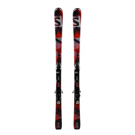 TWEEDEHANDS - Ski Occasion Salomon Qmax Junior + Fixations - GOEDE