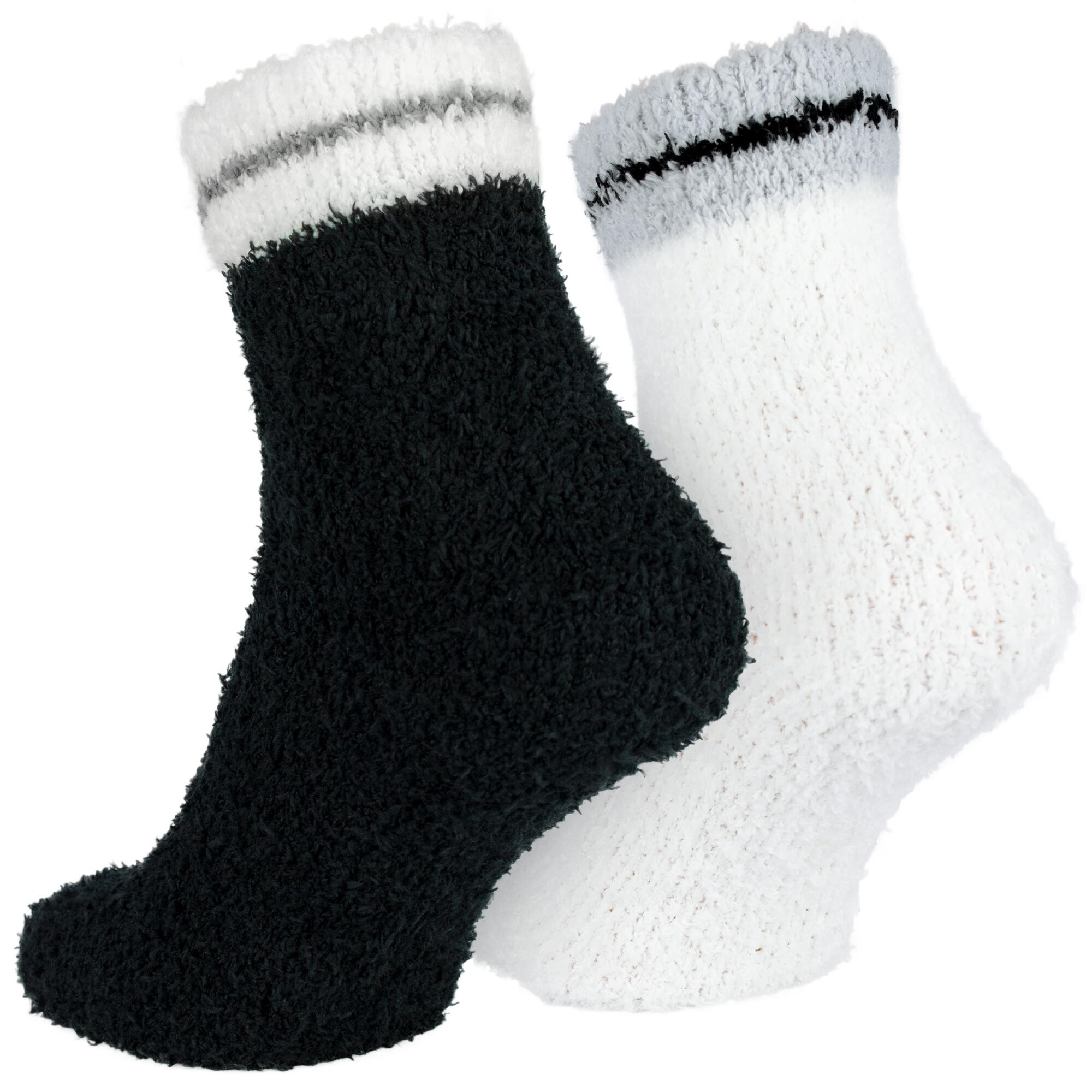 Damen Yoga Haussocken Kuschelsocken Bettsocken flauschig warm Komfortbund 4 Paar 5/6