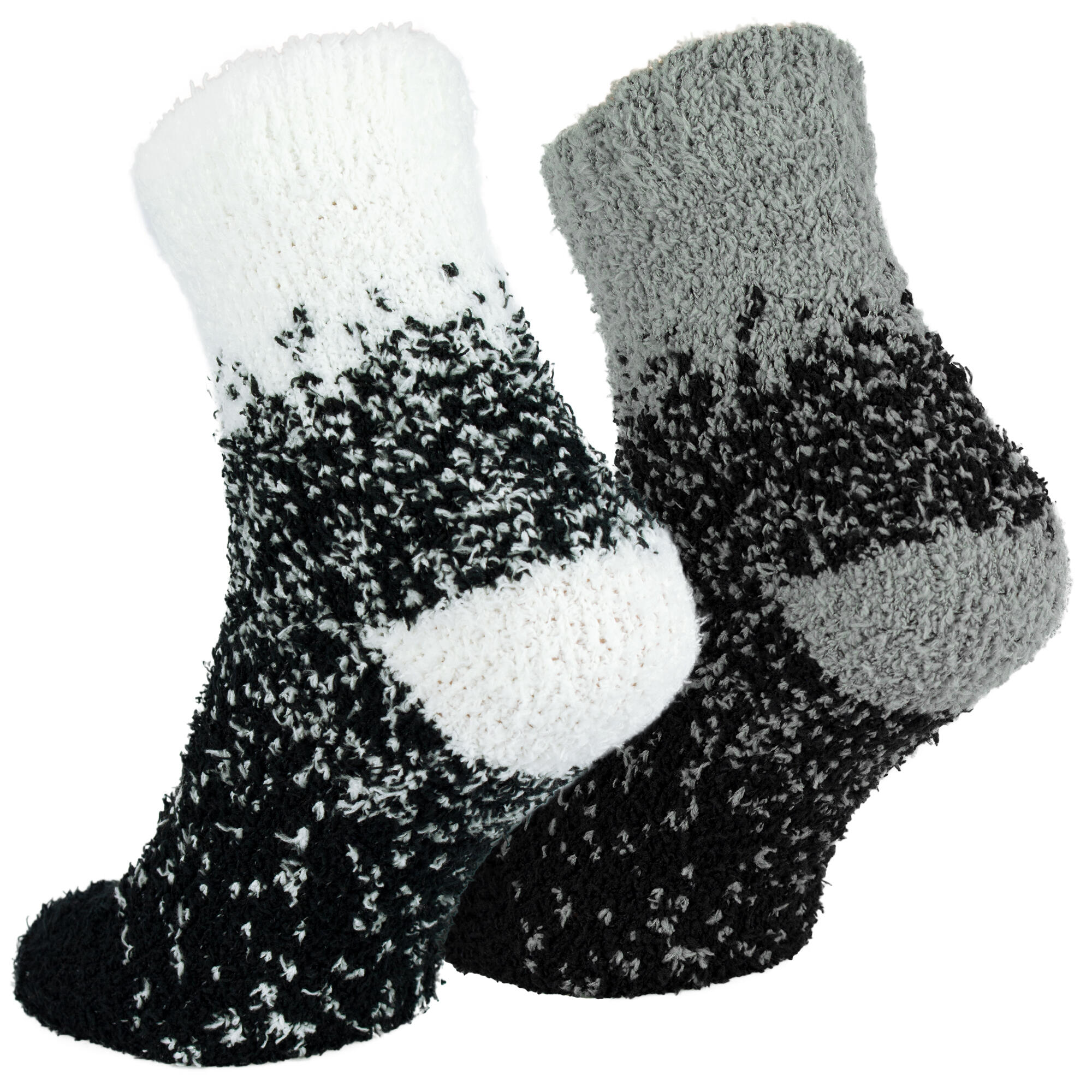 Damen Yoga Haussocken Kuschelsocken Bettsocken flauschig warm Komfortbund 4 Paar 5/6