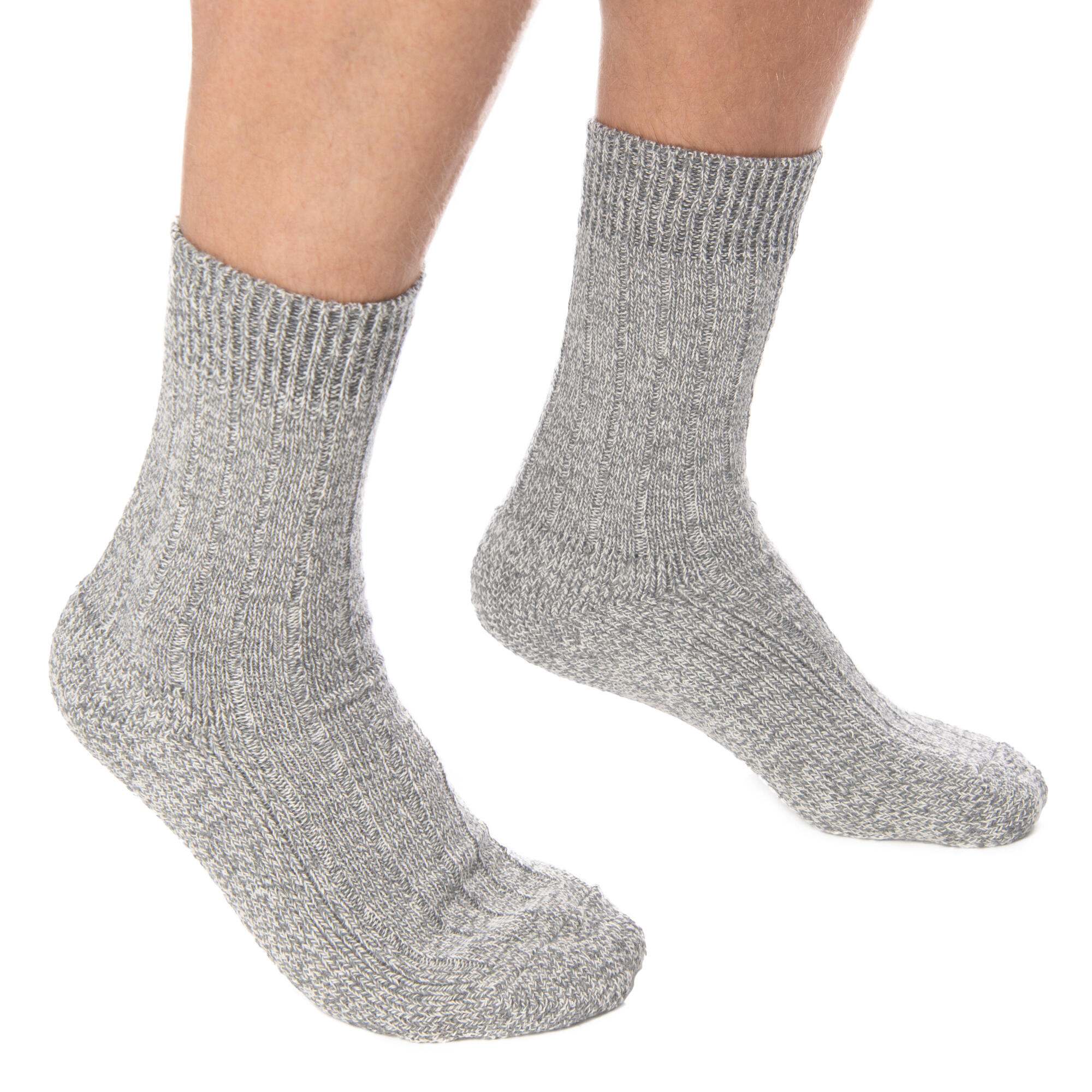 Damen Herren Wandern Norweger Socken dick Wollmischung Frottee-Innensohle 6 Paar 6/7