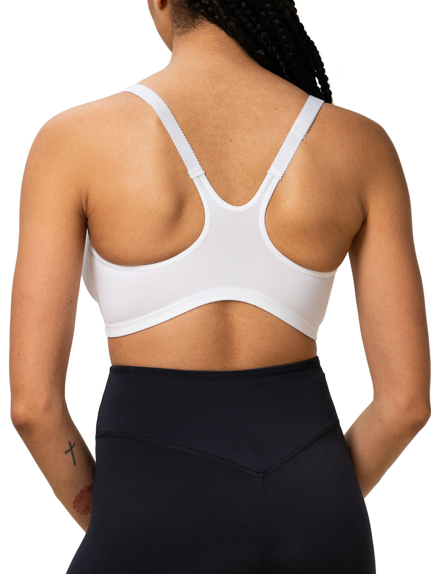 Bügelloser BH bequemer Halt Damen - Triaction Fitness weiß 2/5