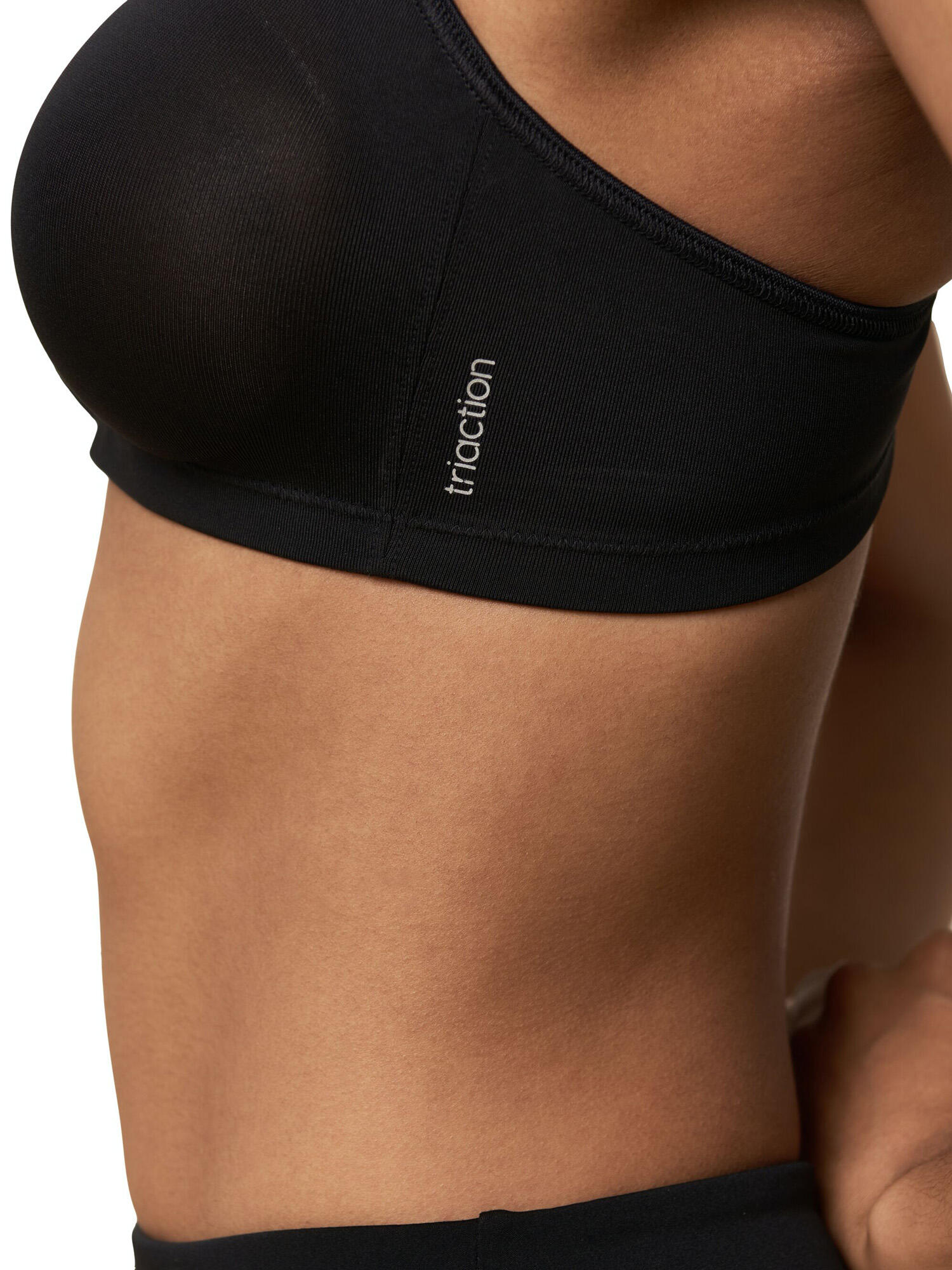 Bügelloser BH bequemer Halt Damen - Triaction Fitness schwarz 3/5