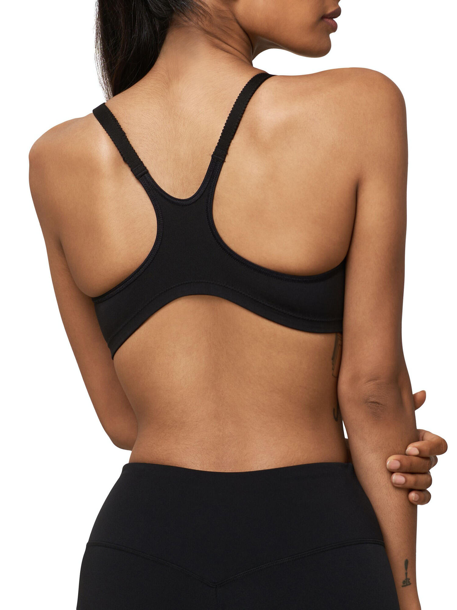 Bügelloser BH bequemer Halt Damen - Triaction Fitness schwarz 2/5