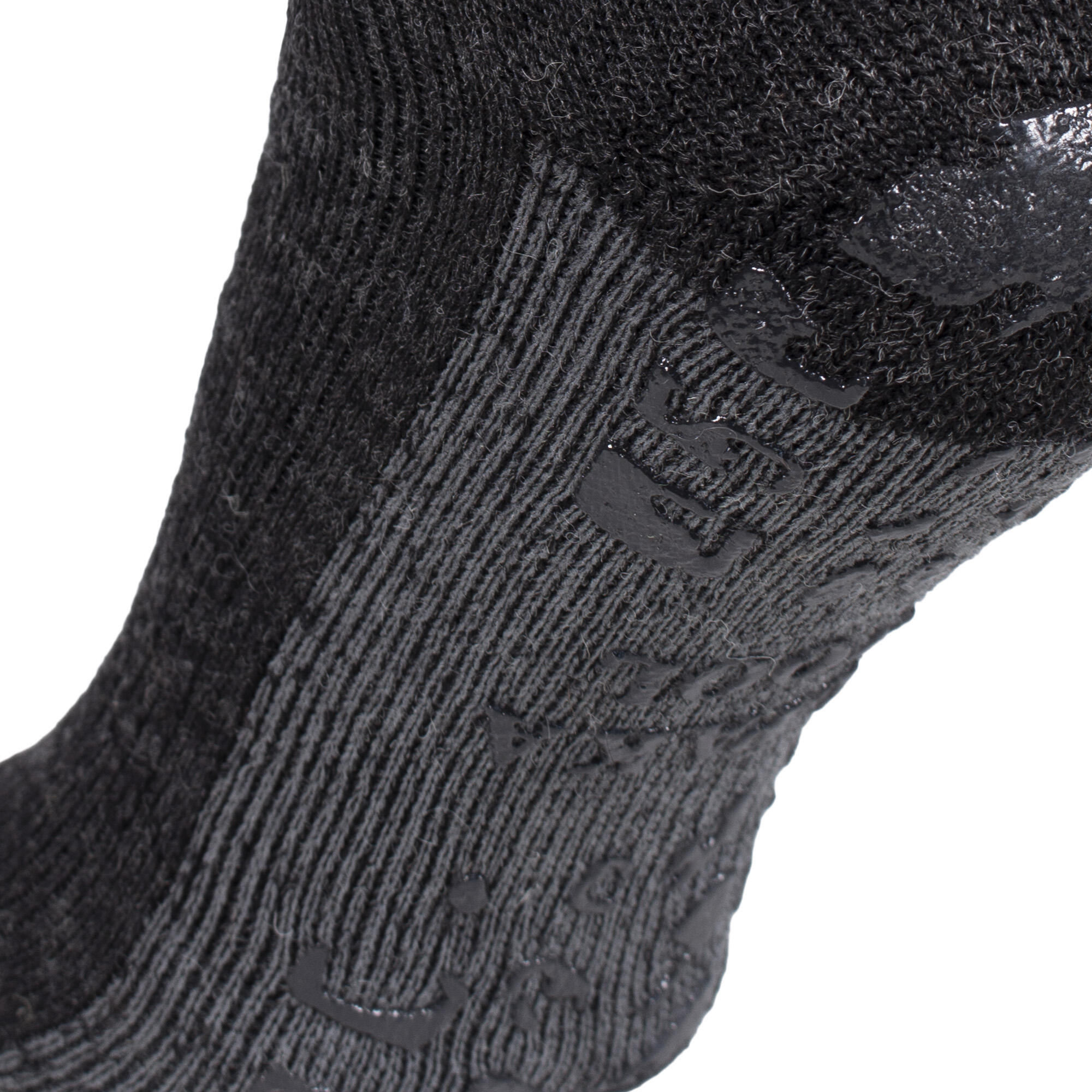 Damen Herren Stoppersocken mit Alpaka Wolle ABS-Noppensohle Umschlagbund 2 Paar 6/6