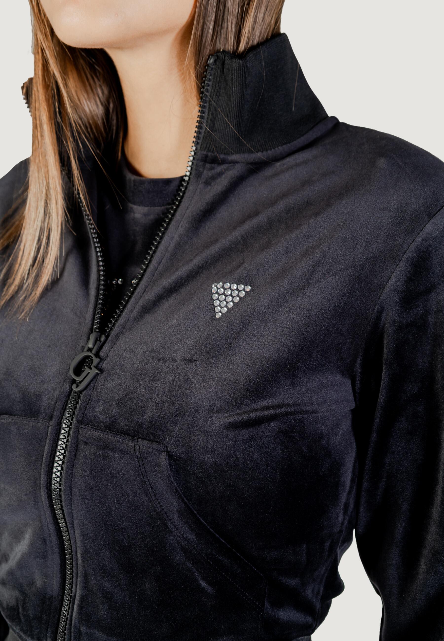 sweat-shirt COUTURE FULL ZIP SWEATSHIRT FEMME NOIR 5/5