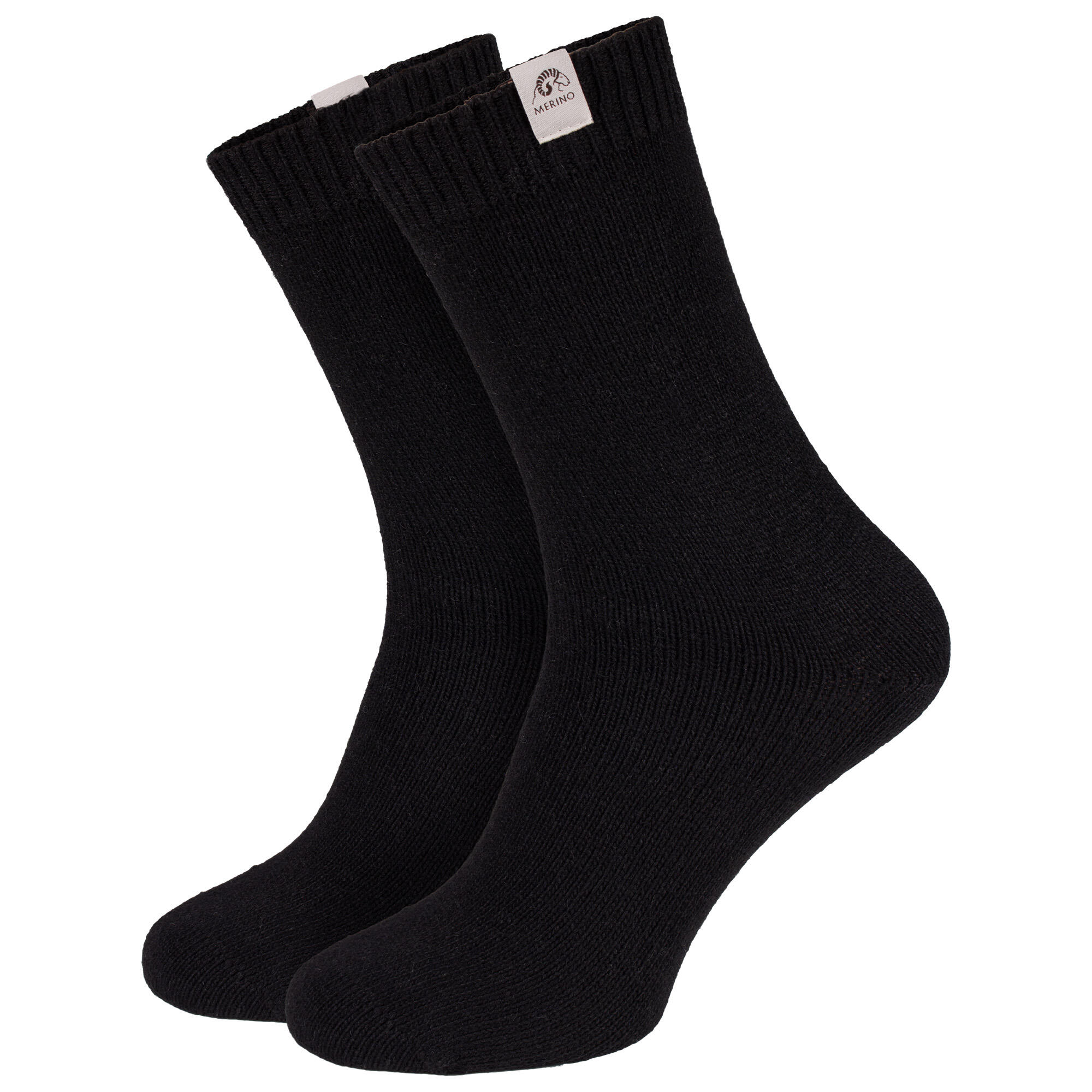 Damen Herren Merino Wollsocken warm glattgestrickt Business Komfortbund 4 Paar 3/6