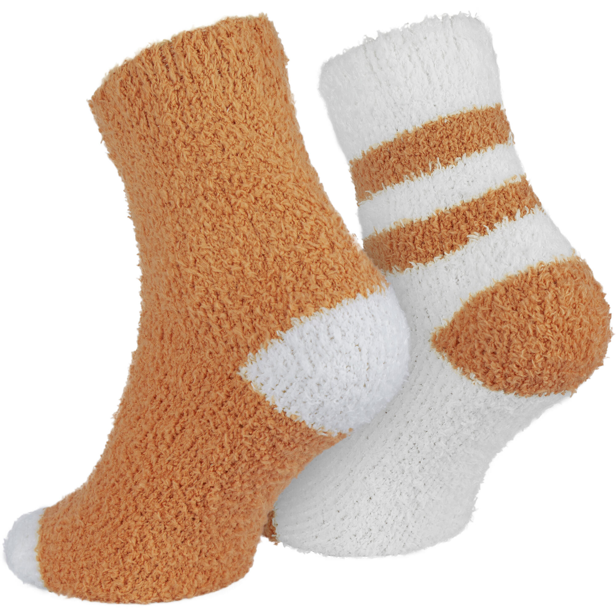Damen Yoga Haussocken Kuschelsocken Bettsocken flauschig warm Komfortbund 4 Paar 5/6