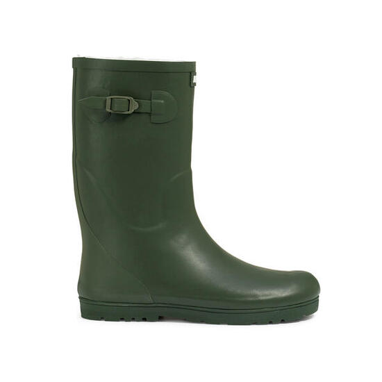 Botte de pluie fourrée à semelle crantée WOODY-POP FUR UNISEXE ENFANT Vert