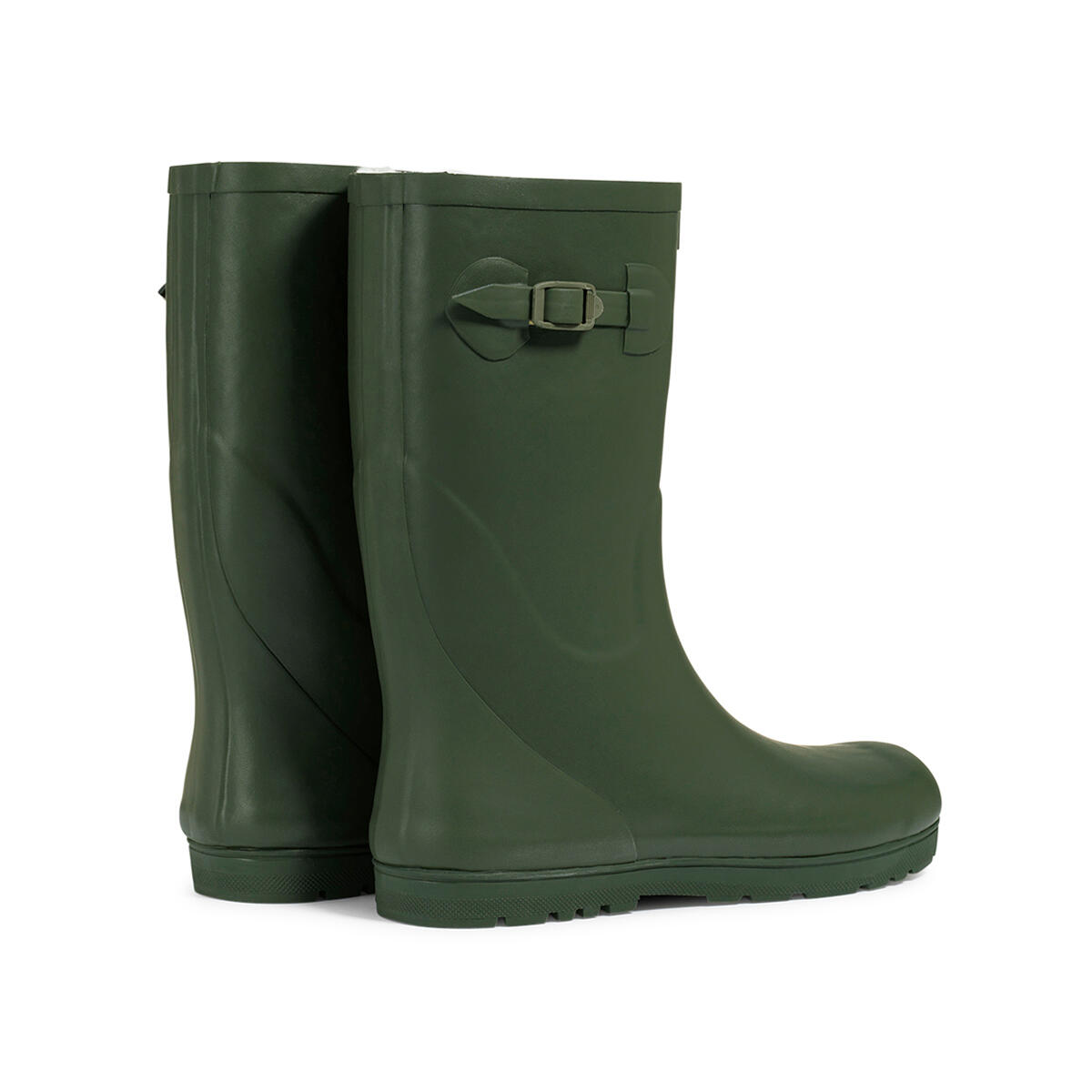 Botte de pluie fourrée à semelle crantée WOODY-POP FUR Unisexe Enfant Bleu 3/4