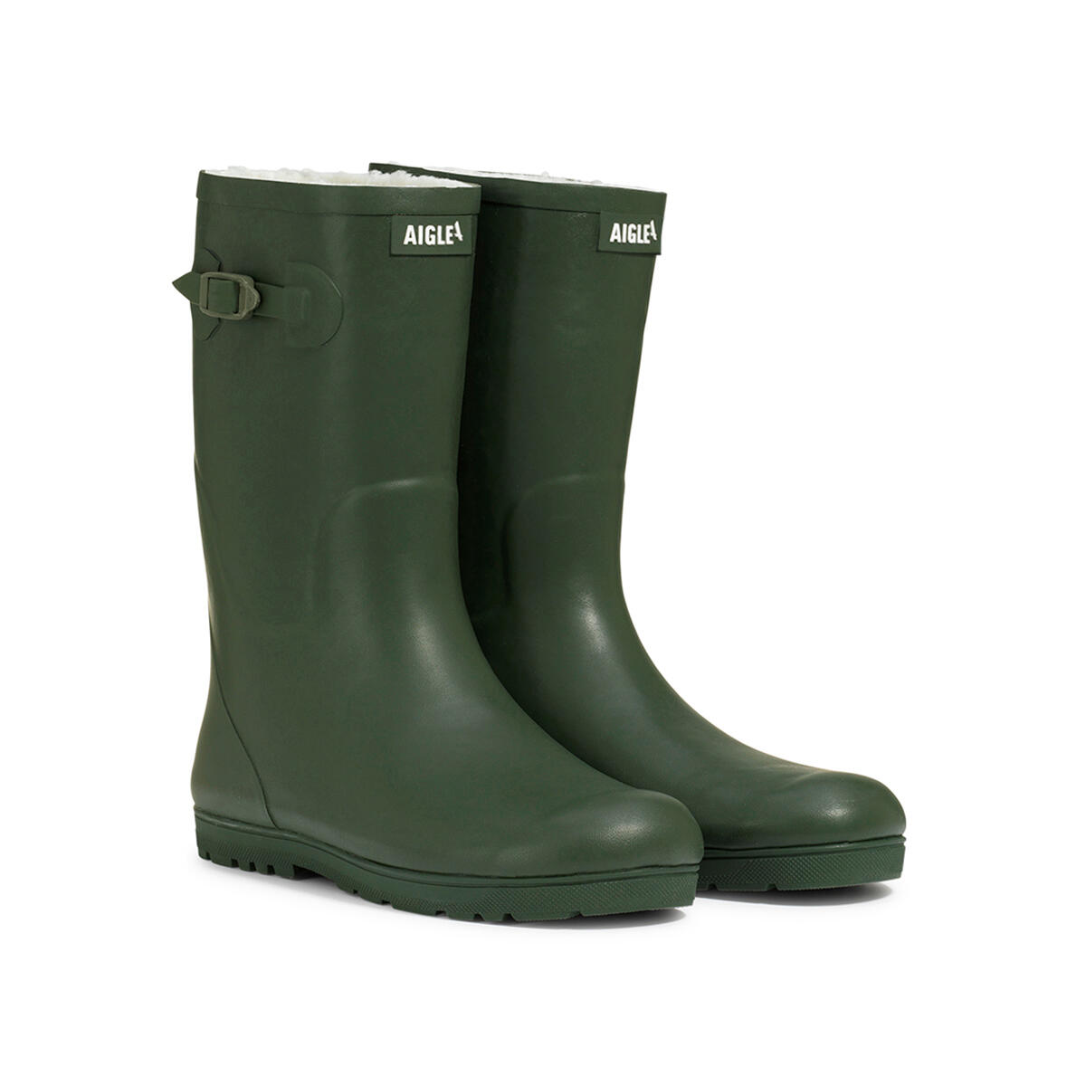 Botte de pluie fourrée à semelle crantée WOODY-POP FUR Unisexe Enfant Bleu 2/4