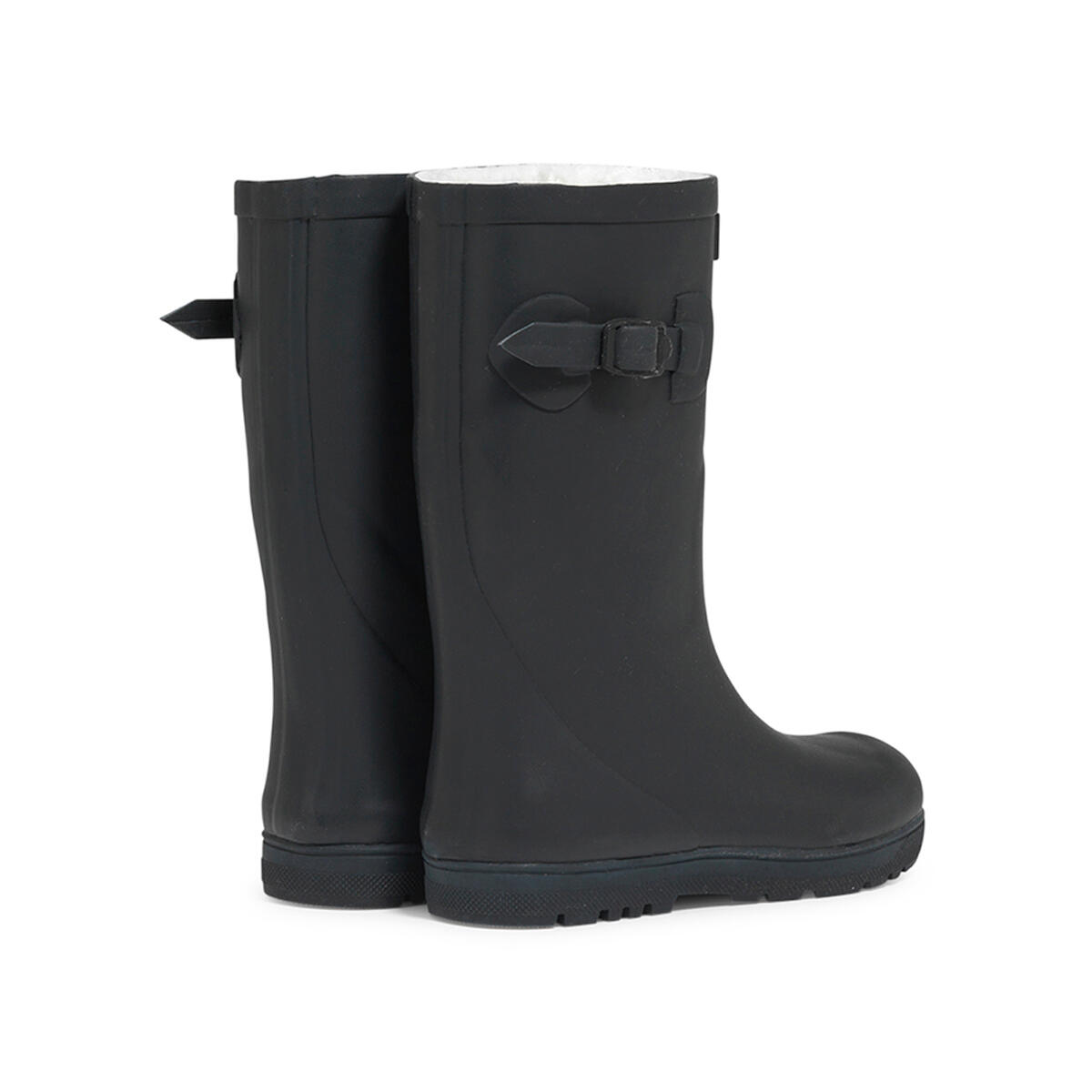 Botte de pluie fourrée à semelle crantée WOODY-POP FUR Unisexe Enfant Bleu 3/4