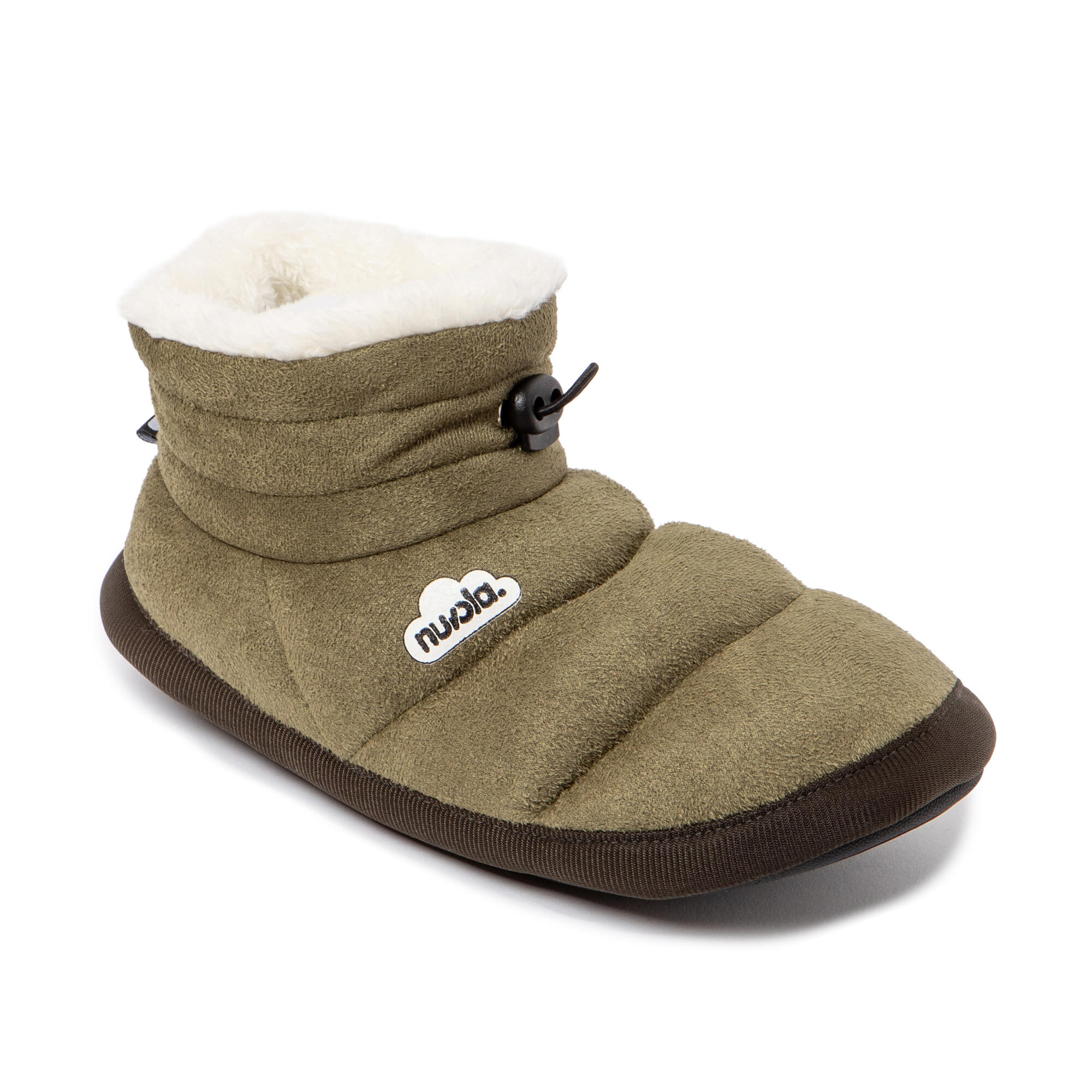Pantuflas Nuvola verde Acolchadas suela goma 3/7