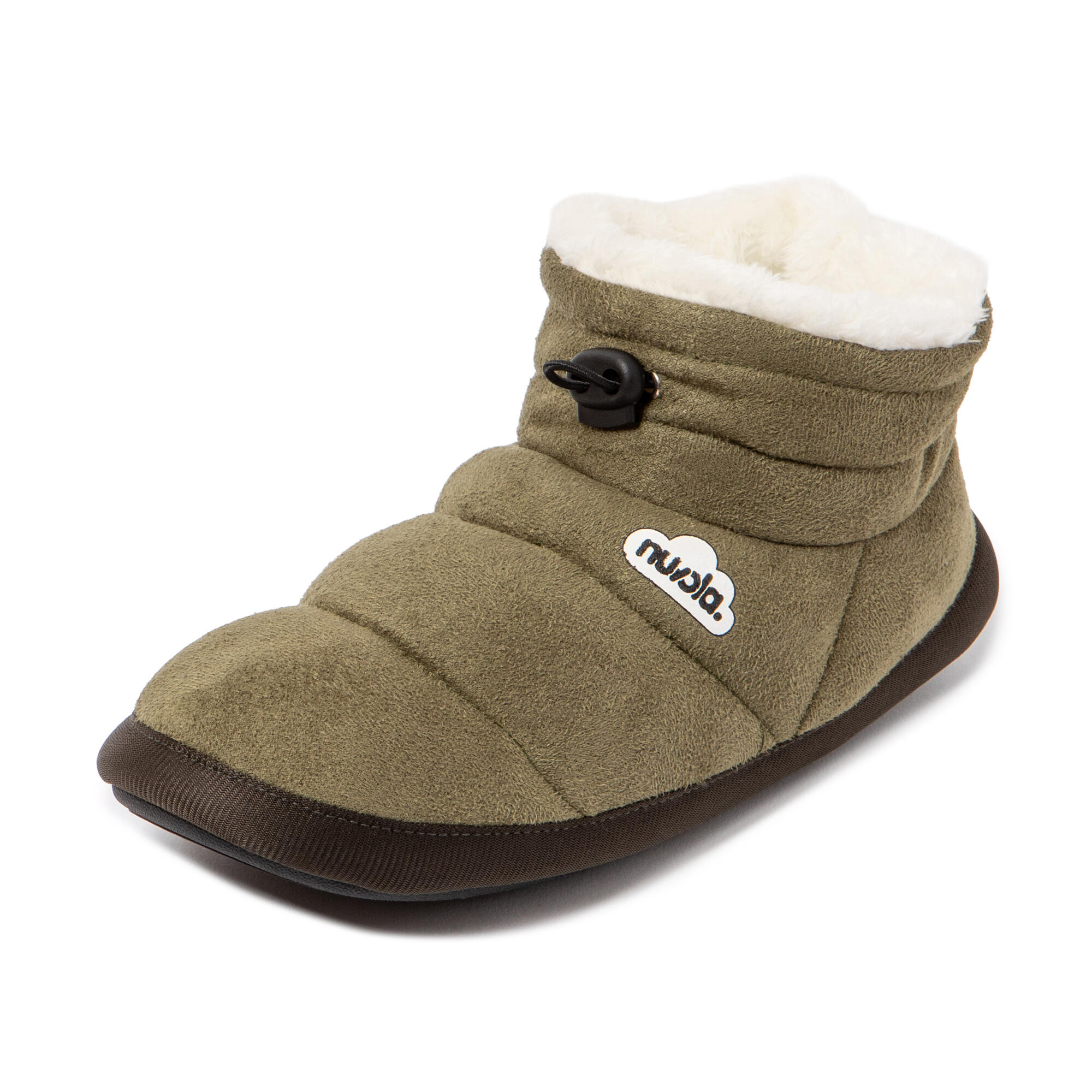 Pantuflas Nuvola verde Acolchadas suela goma 7/7