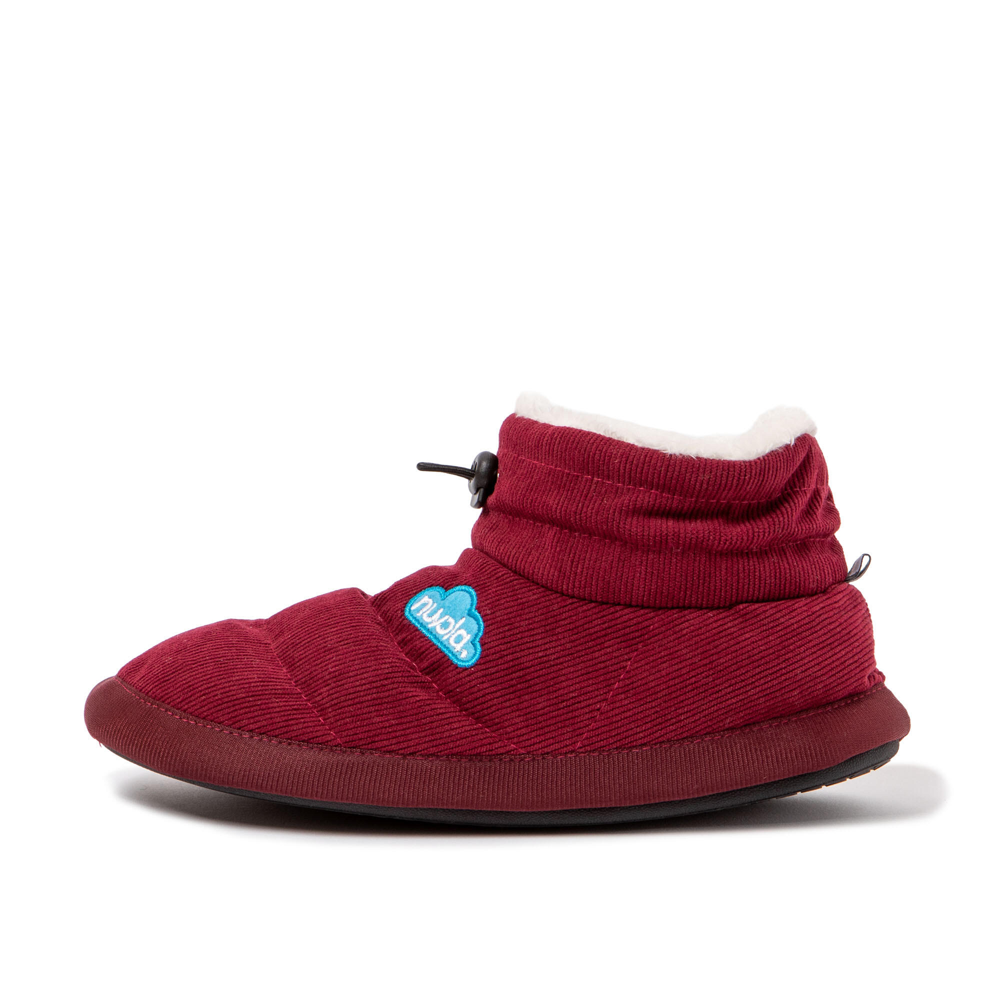 Pantuflas Nuvola granate Acolchadas suela goma 4/7
