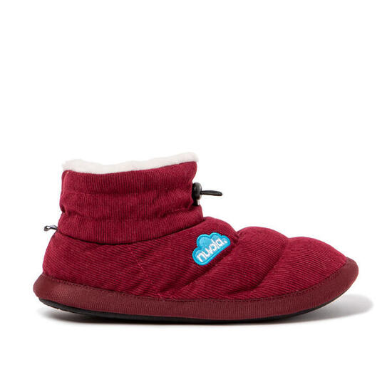 Hausschuhe Nuvola bordeaux gepolstert mit Gummisohle