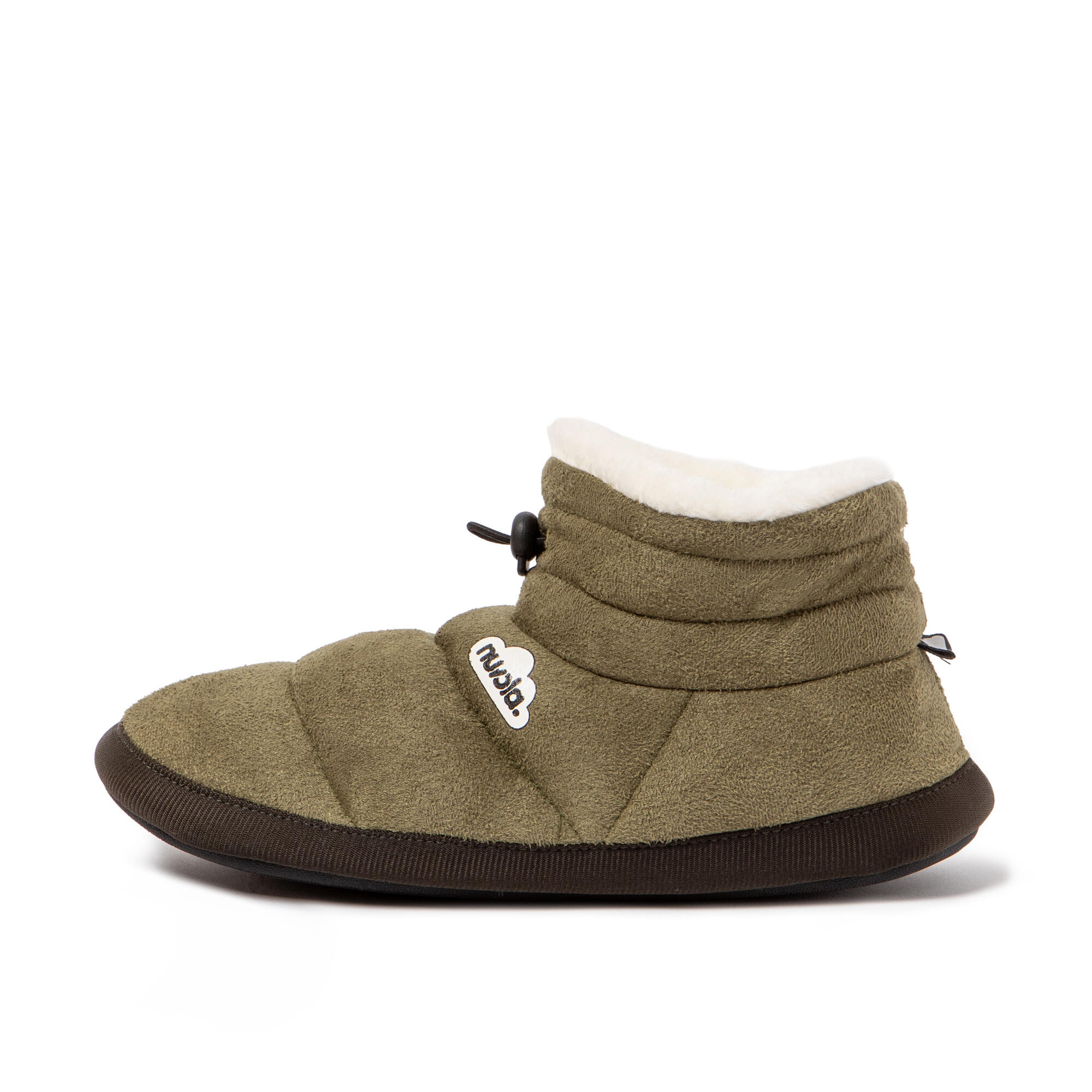 Pantuflas Nuvola verde Acolchadas suela goma 4/7