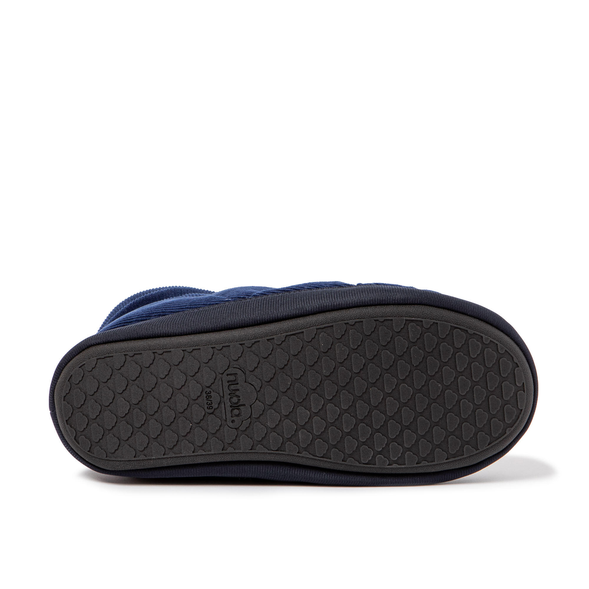 Pantufas Nuvola azuis acolchoados com sola de borracha 6/7