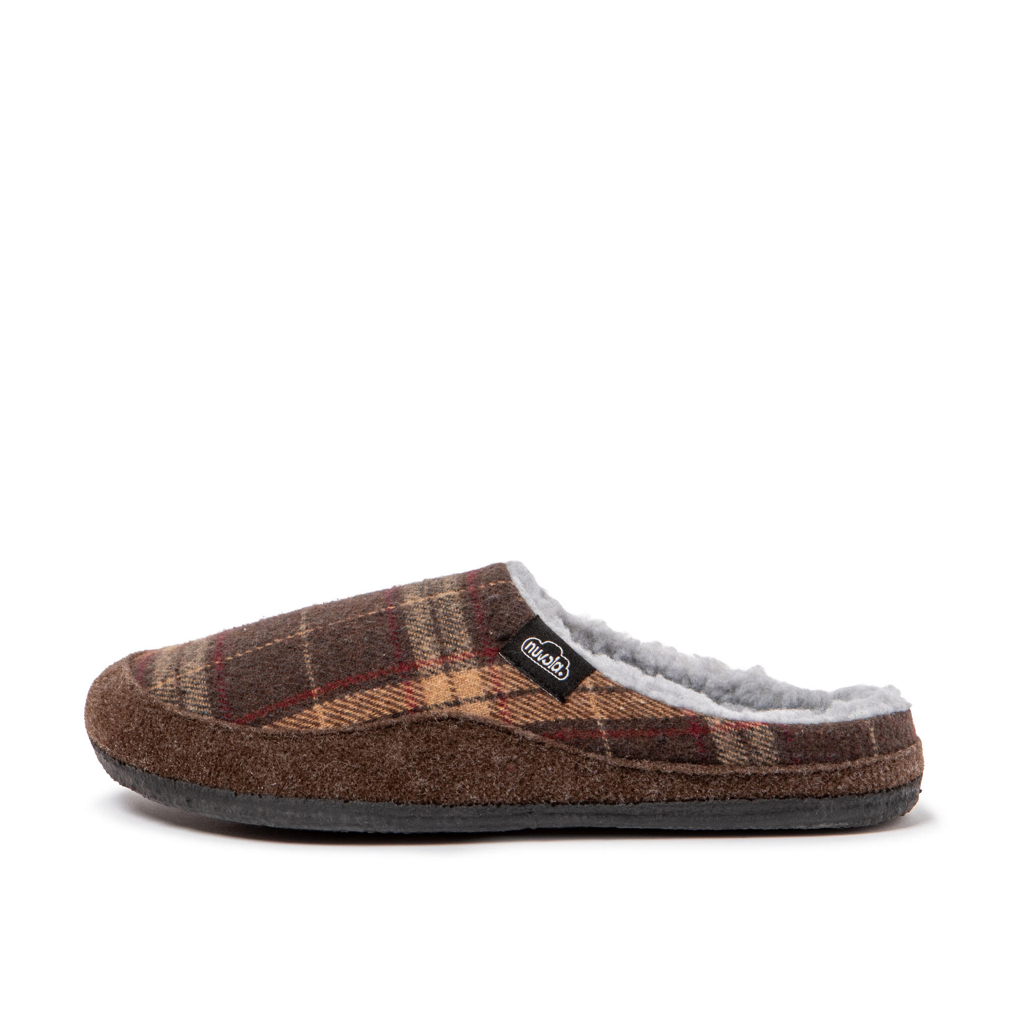 Chaussons Nuvola marron rembourrés avec semelle en gomme 4/7