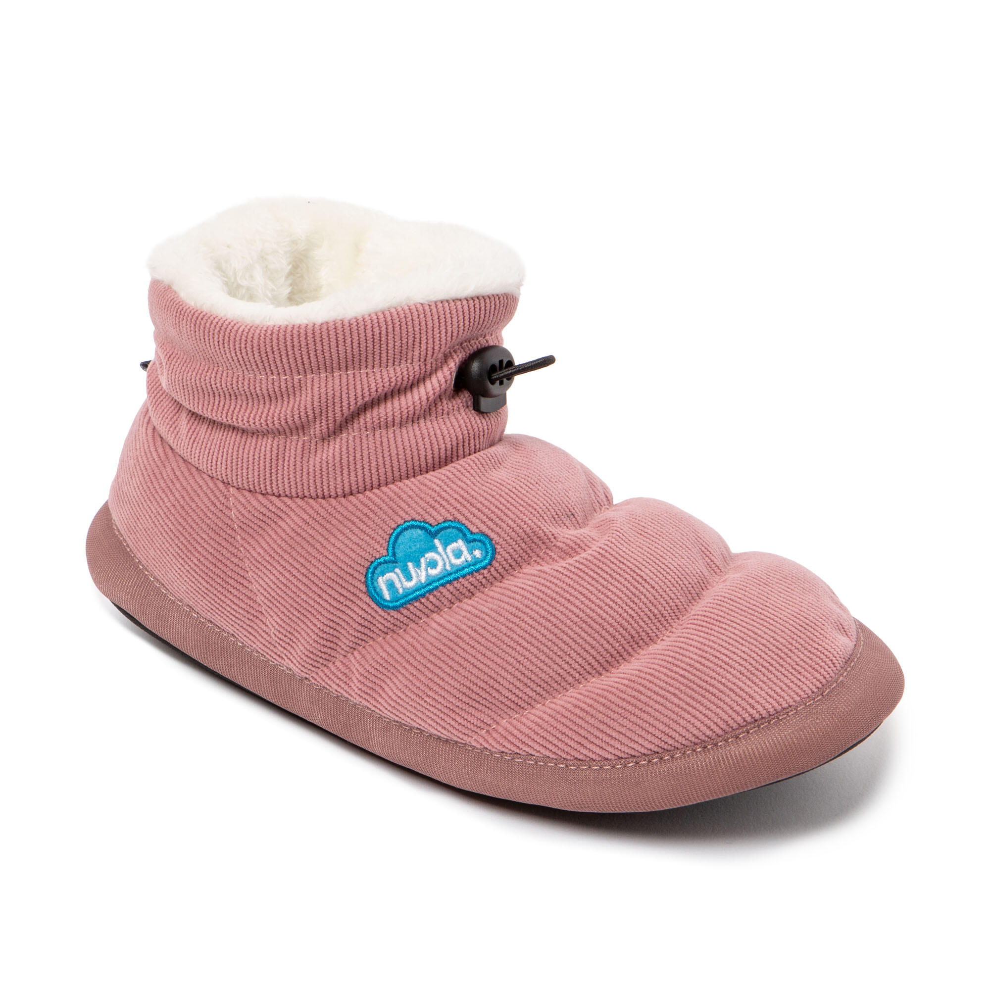 Pantufas Nuvola rosa acolchoados com sola de borracha 3/7