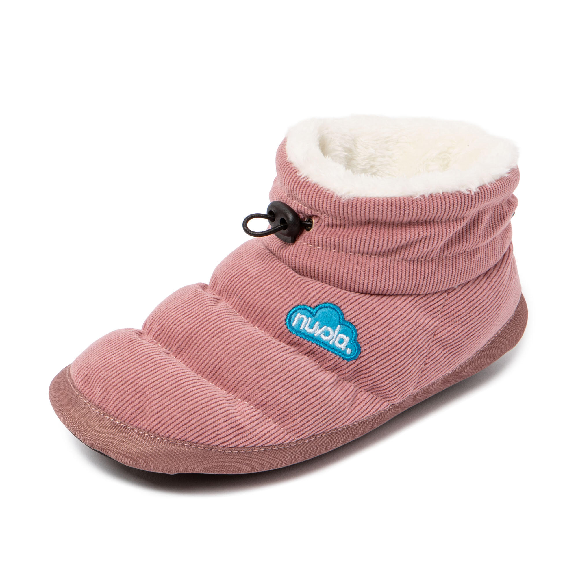 Pantufas Nuvola rosa acolchoados com sola de borracha 7/7