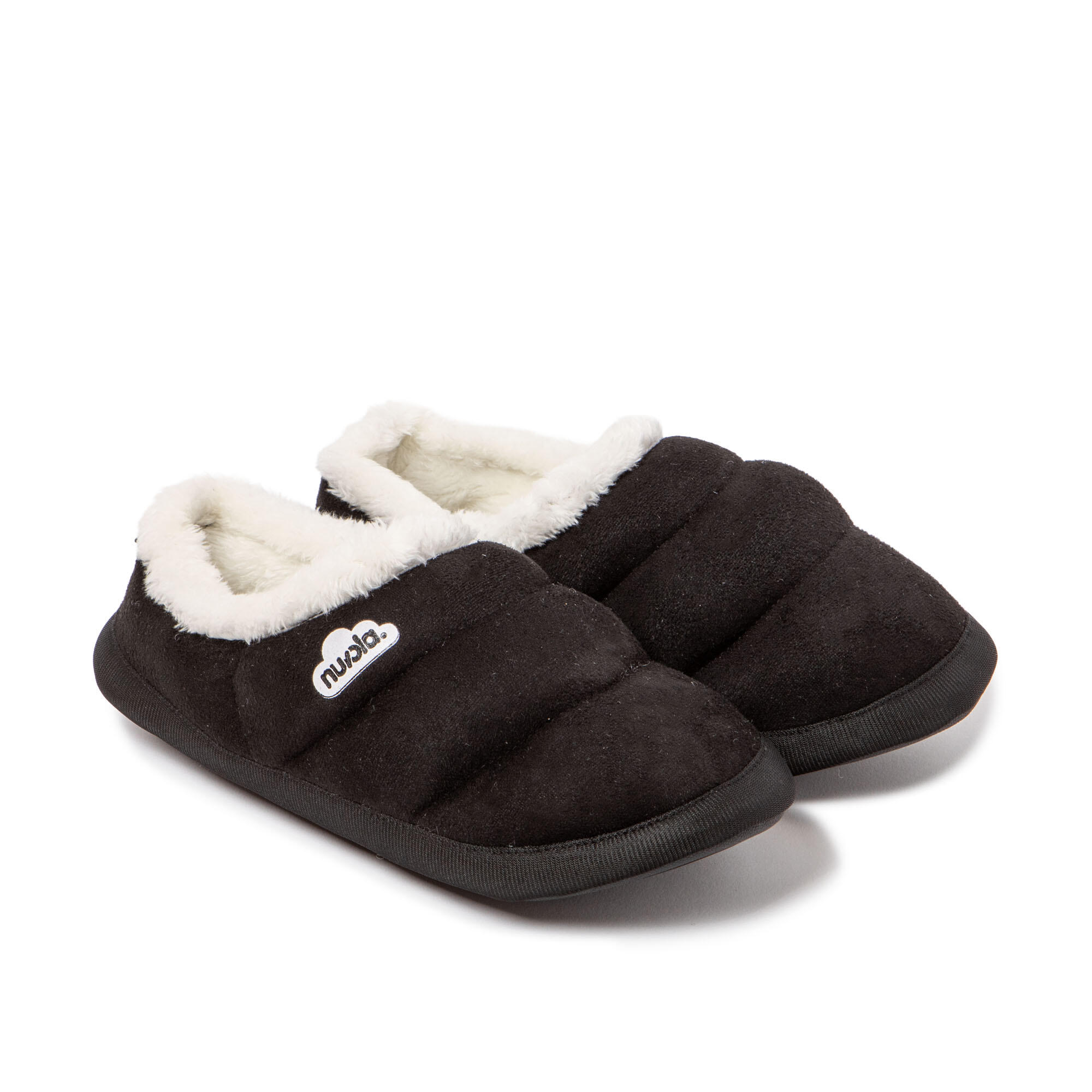 Pantuflas Nuvola negro Acolchadas suela goma 2/7
