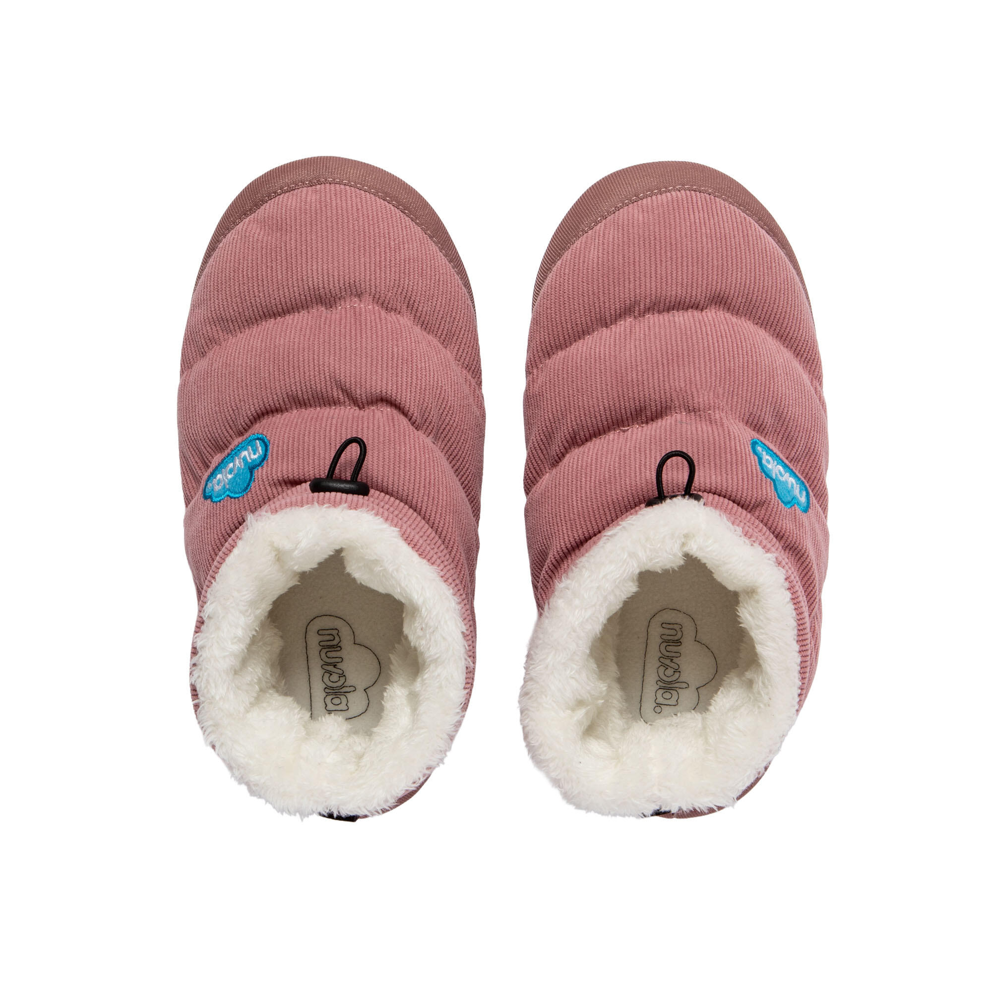 Pantufas Nuvola rosa acolchoados com sola de borracha 5/7