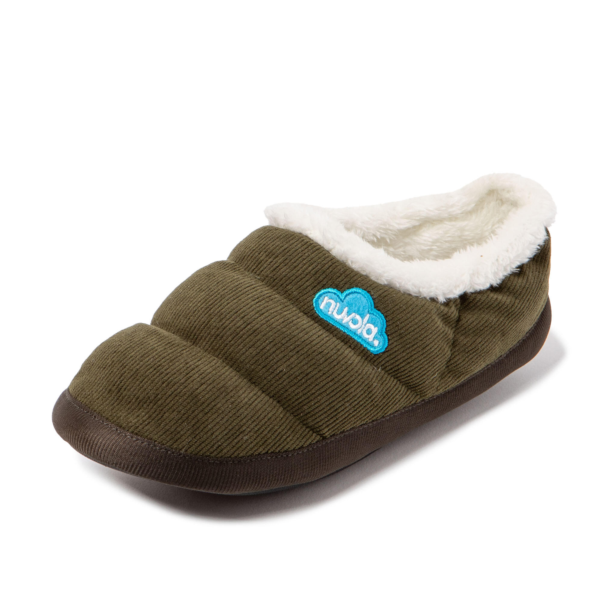 Pantuflas Nuvola verde Acolchadas suela goma 7/7