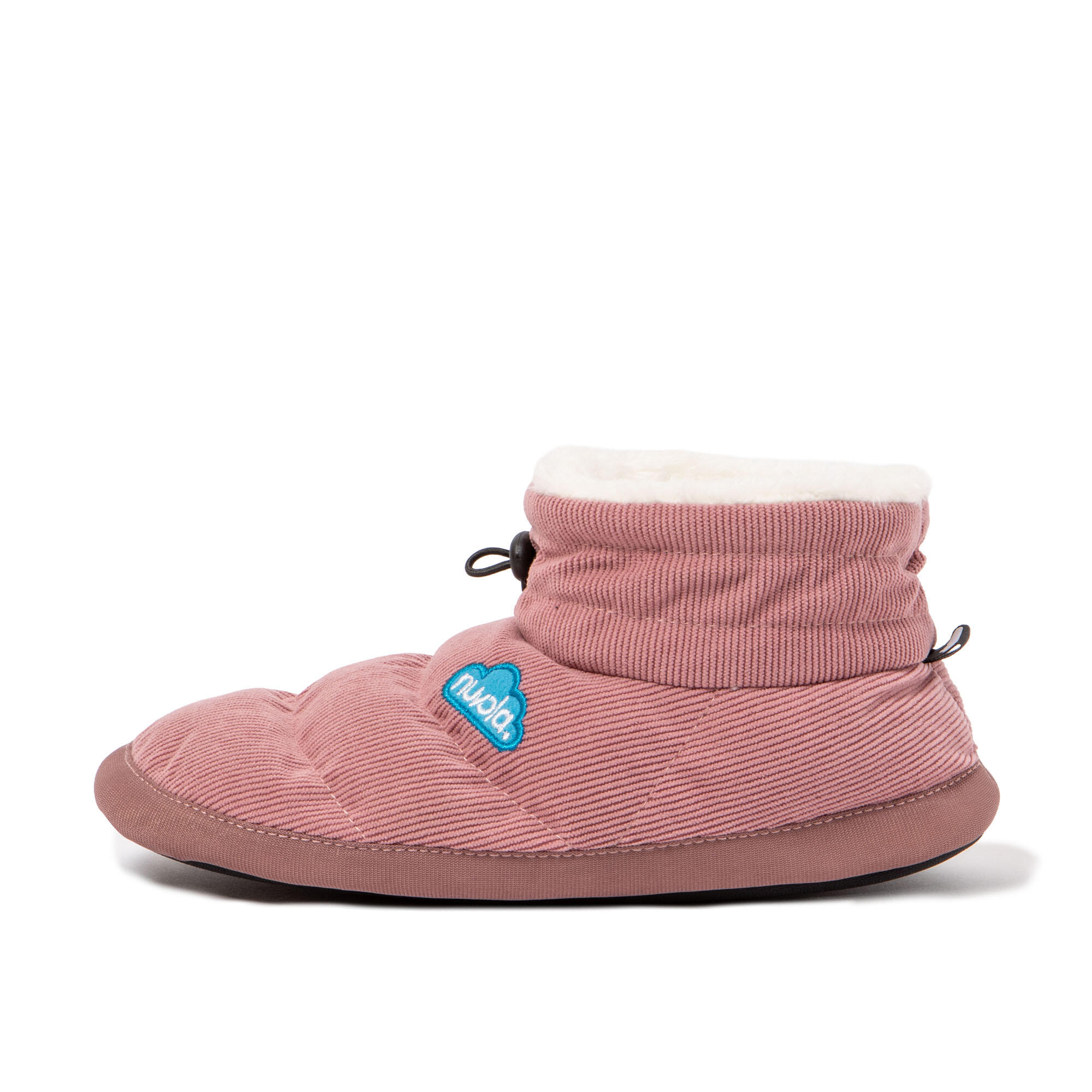 Pantufas Nuvola rosa acolchoados com sola de borracha 4/7