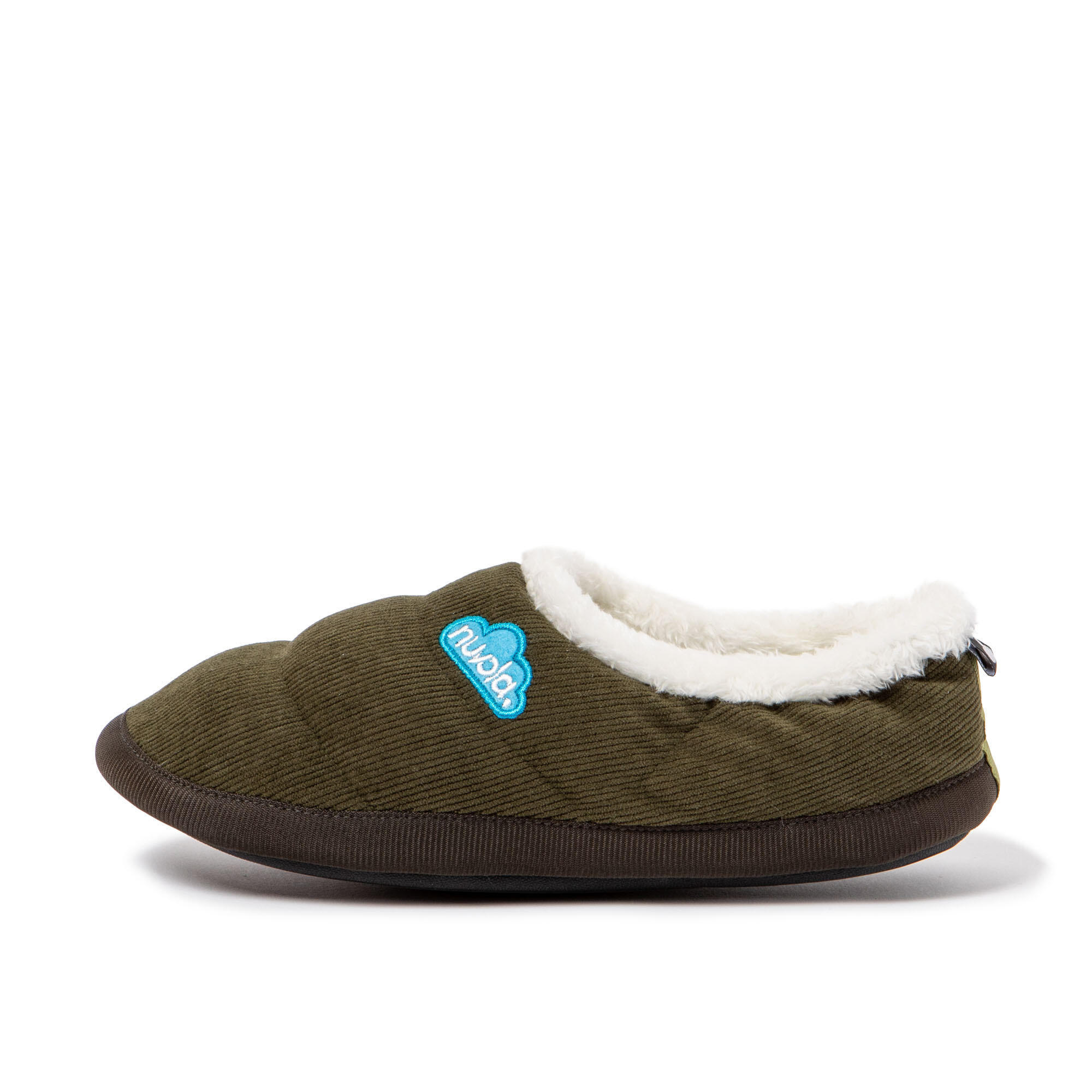 Pantuflas Nuvola verde Acolchadas suela goma 4/7