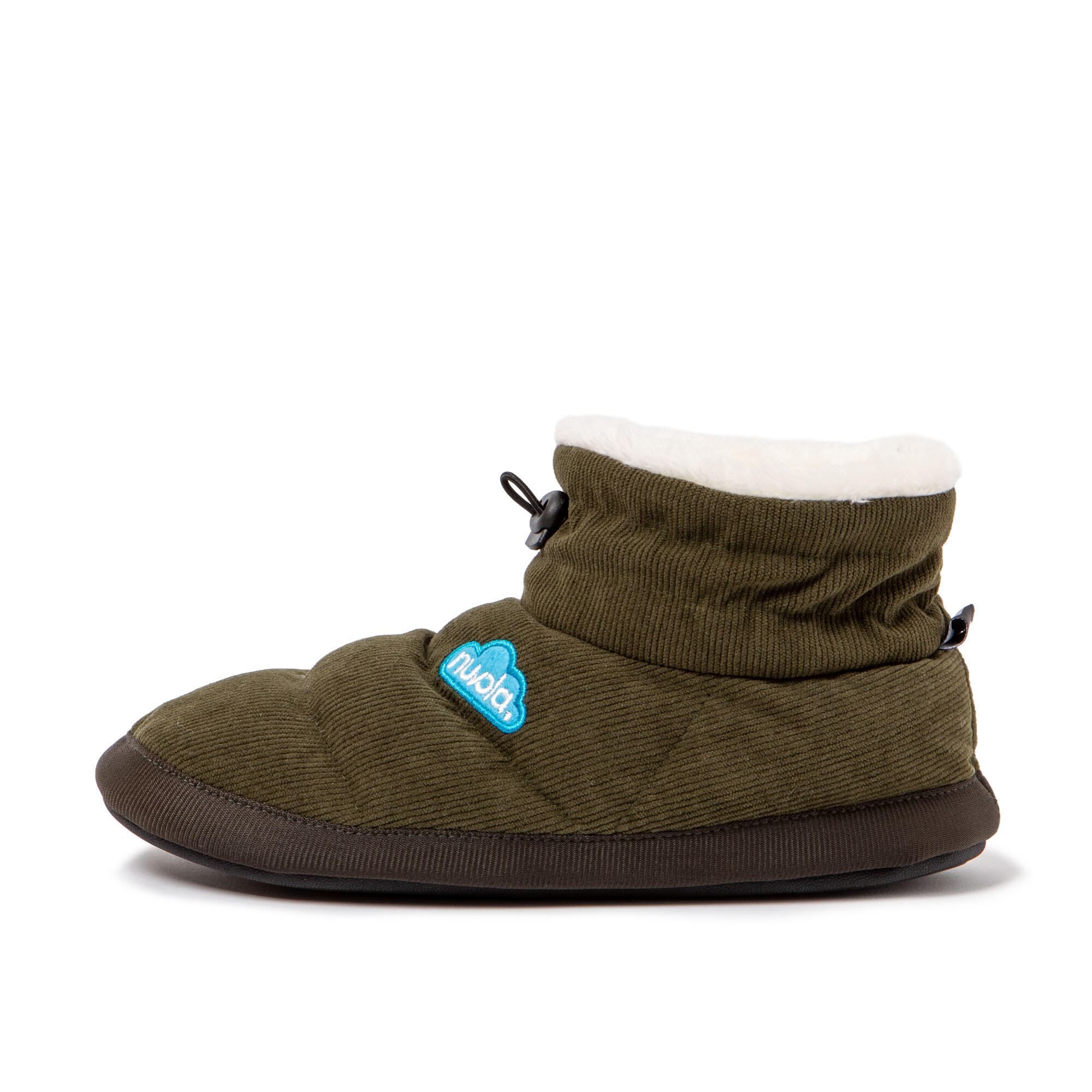 Pantuflas Nuvola verde Acolchadas suela goma 4/7