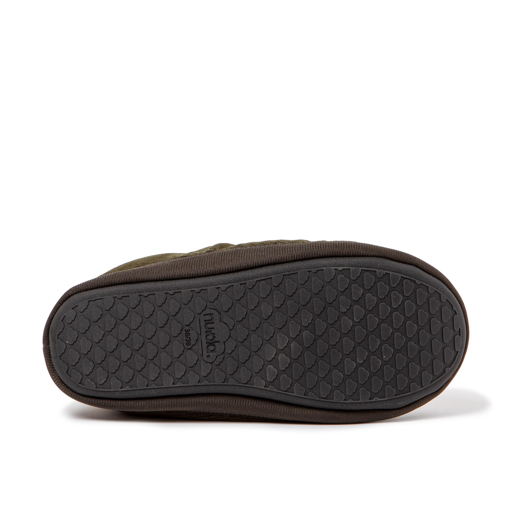 Pantuflas Nuvola verde Acolchadas suela goma 6/7