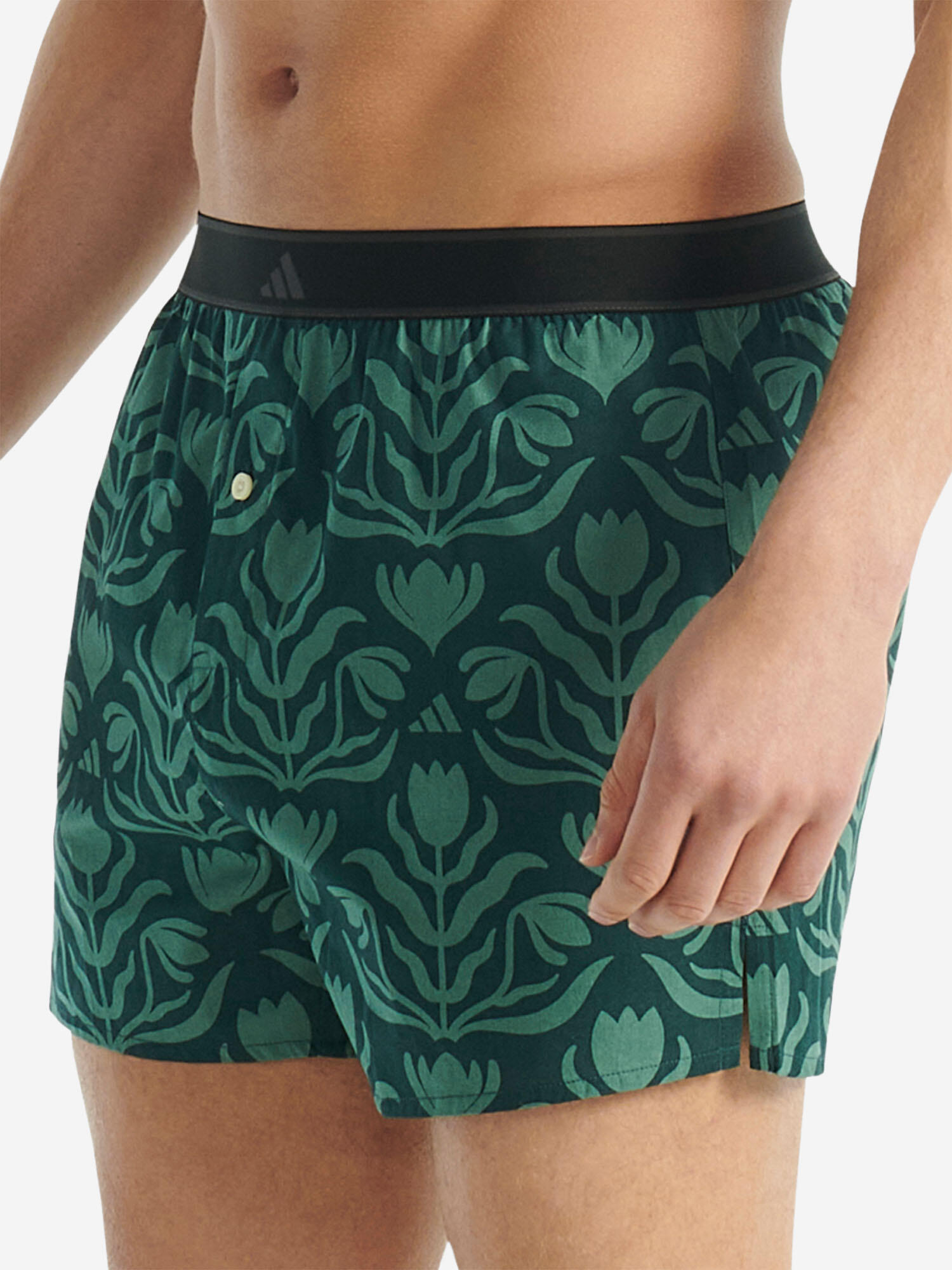 Boxer klassische Boxershorts Herren - Active Woven dunkelgrün 3/7