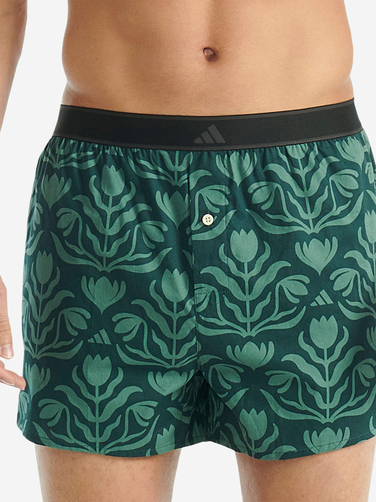 Boxer klassische Boxershorts Herren - Active Woven dunkelgrün 2/7