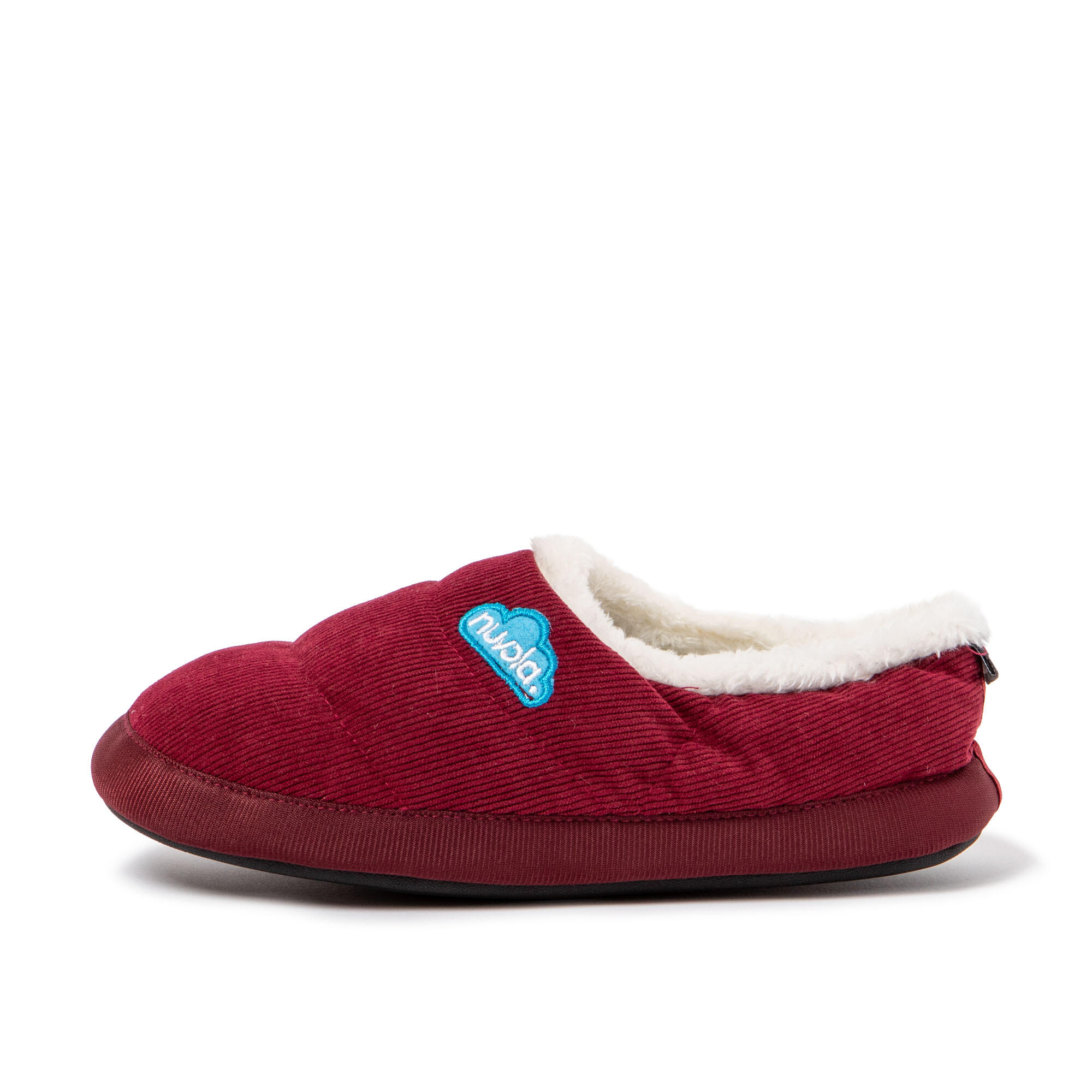 Pantufas Nuvola bordô acolchoados com sola de borracha 4/7