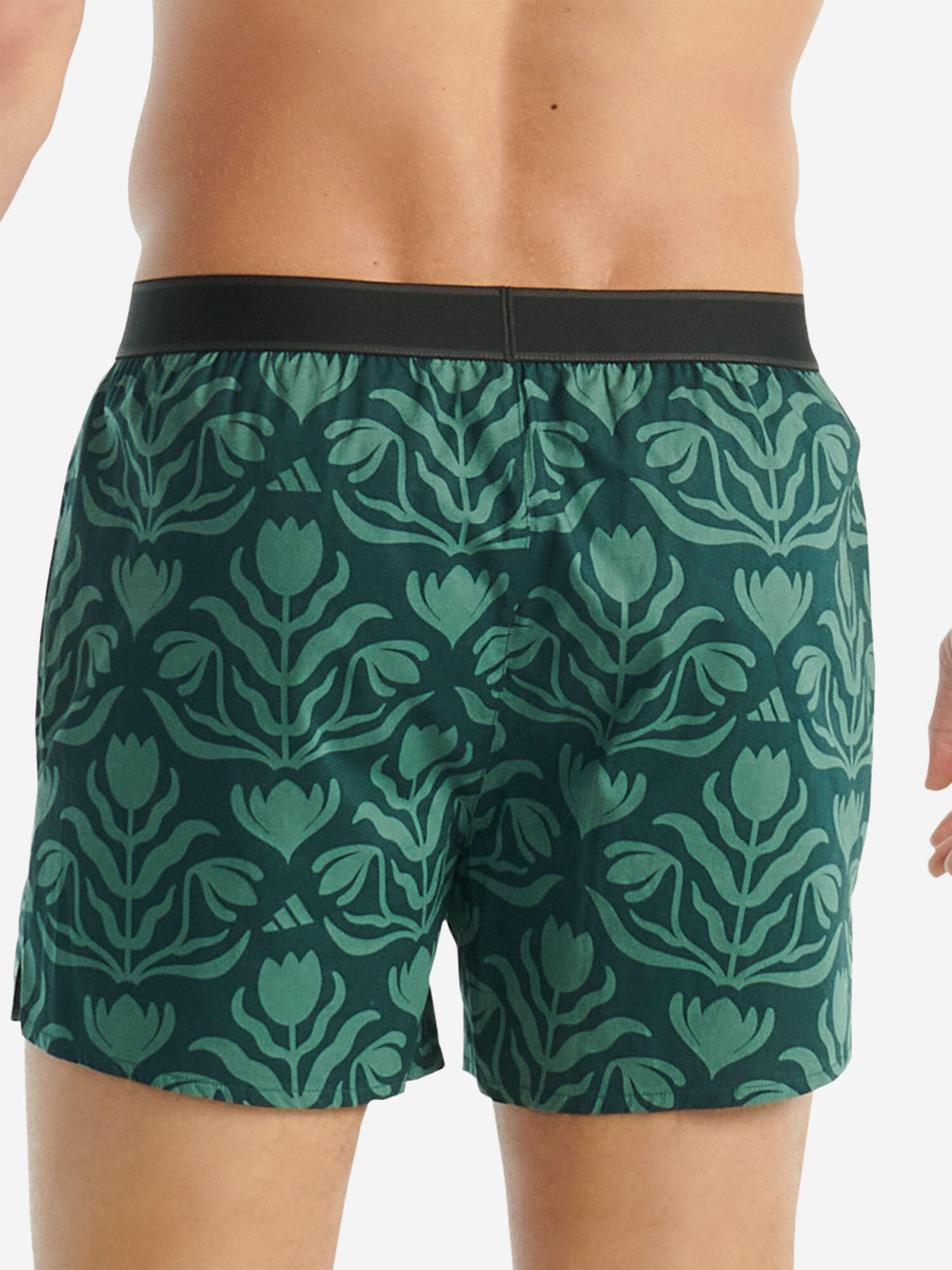 Boxer klassische Boxershorts Herren - Active Woven dunkelgrün 4/7