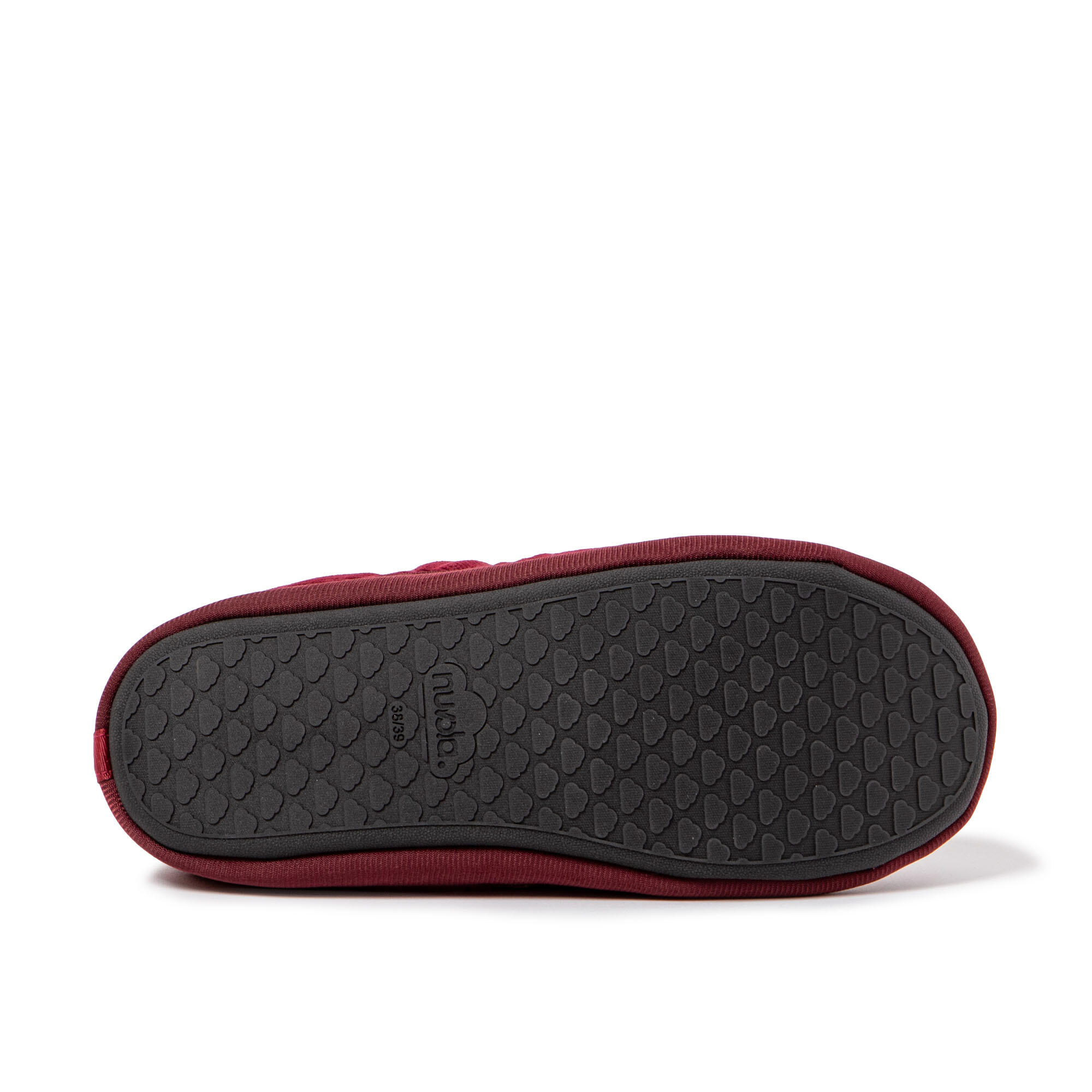 Pantufas Nuvola bordô acolchoados com sola de borracha 6/7