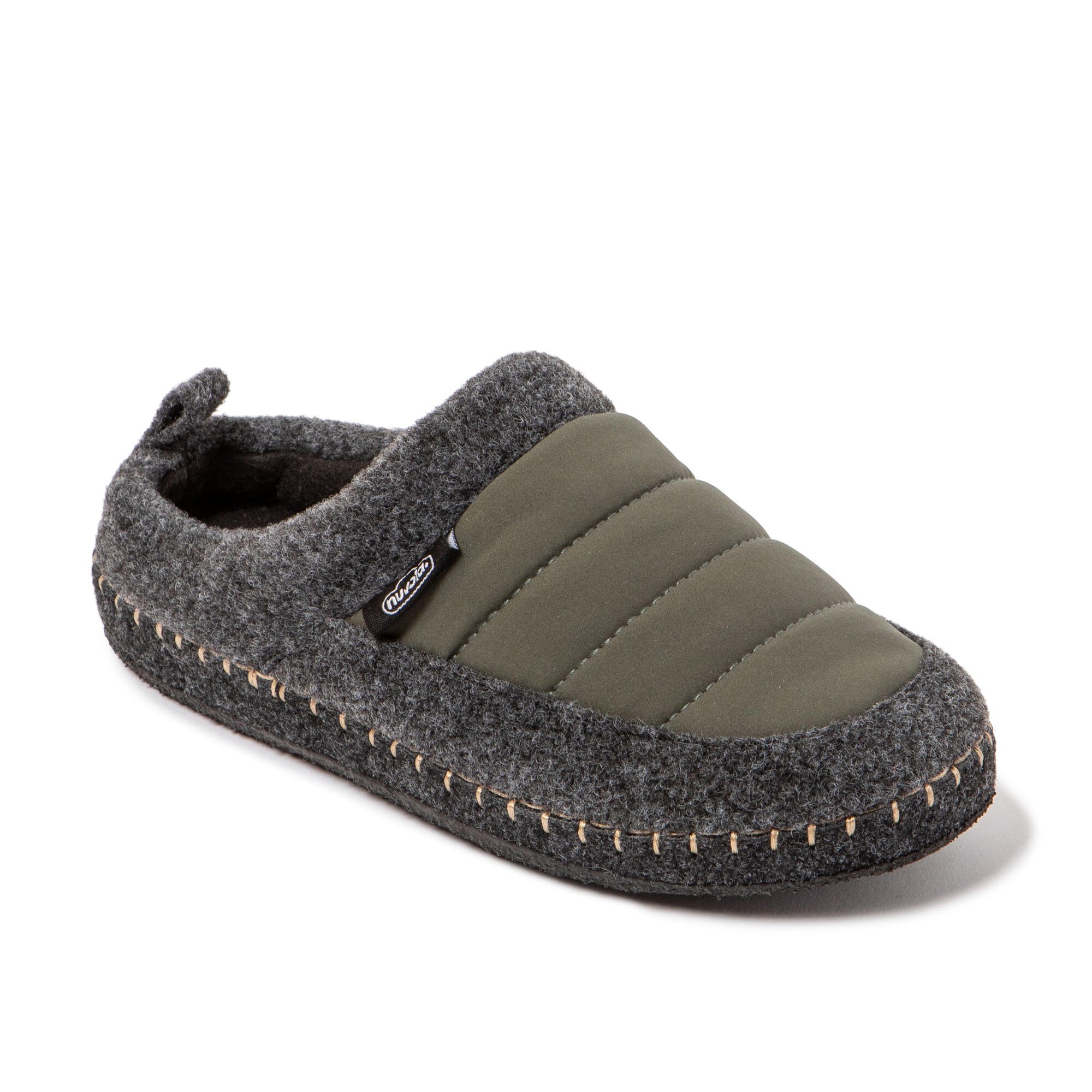 Pantuflas Nuvola verde Acolchadas suela goma 3/7