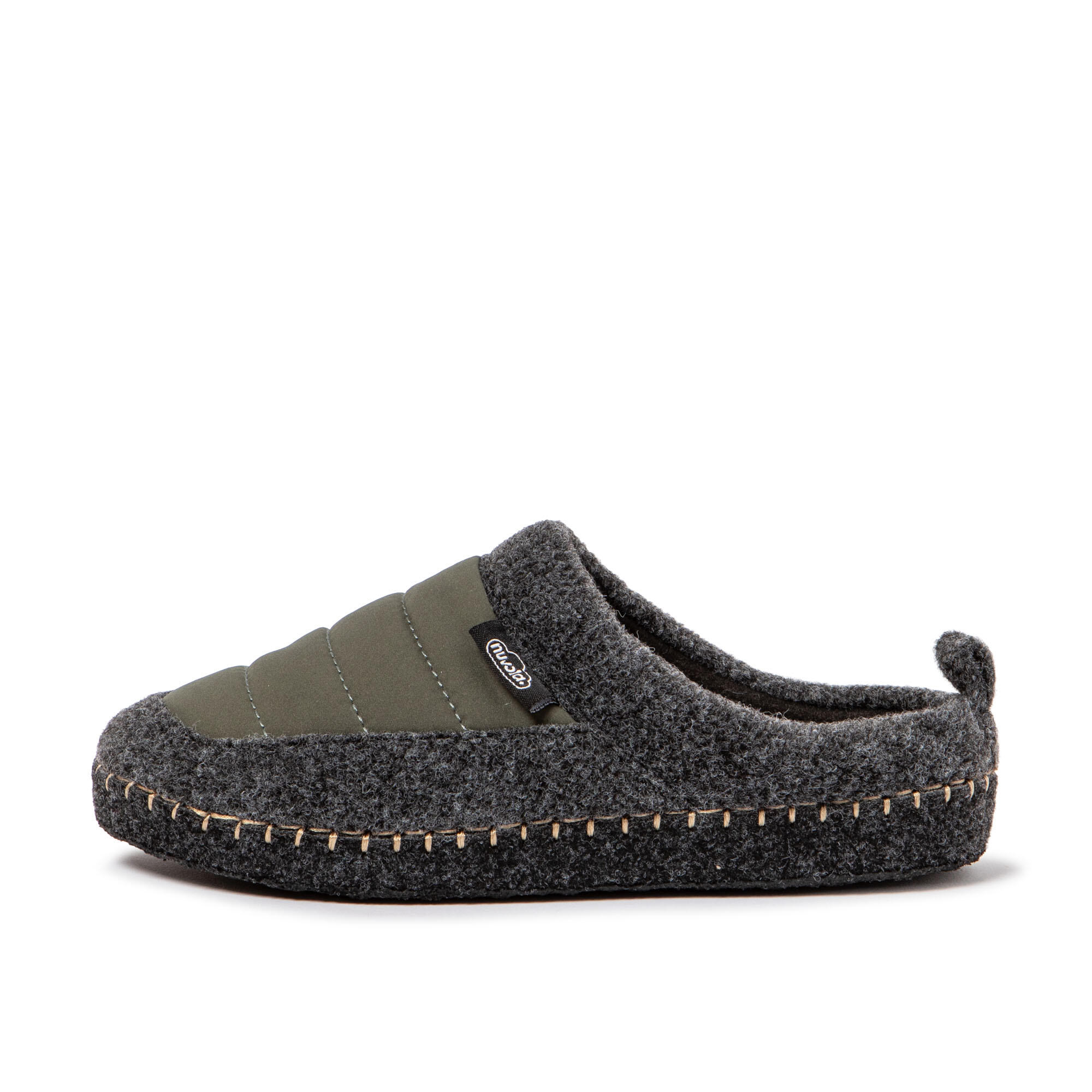 Pantuflas Nuvola verde Acolchadas suela goma 4/7